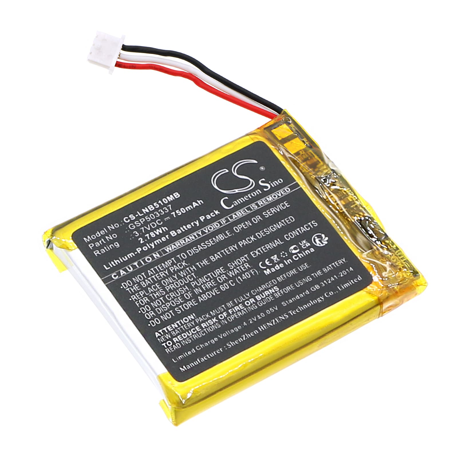 Replacement Battery for Lionelo Babyline 5.1 ( 3 wires version ) - CS-LNB510MB-1.jpg