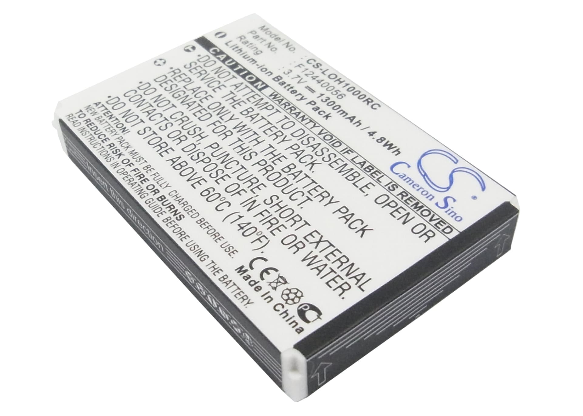 Replacement Battery for Logitech Harmony 1000 Remote - CS-LOH1000RC-1.jpg