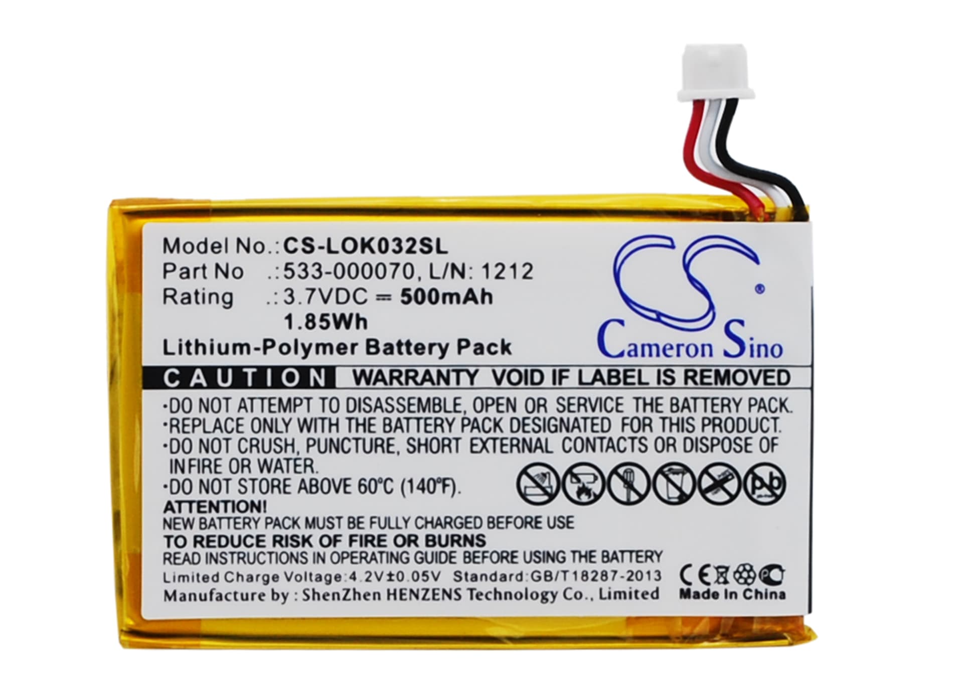 Replacement Battery for Logitech Ultratin Keyboard Cover - CS-LOK032SL-1.jpg