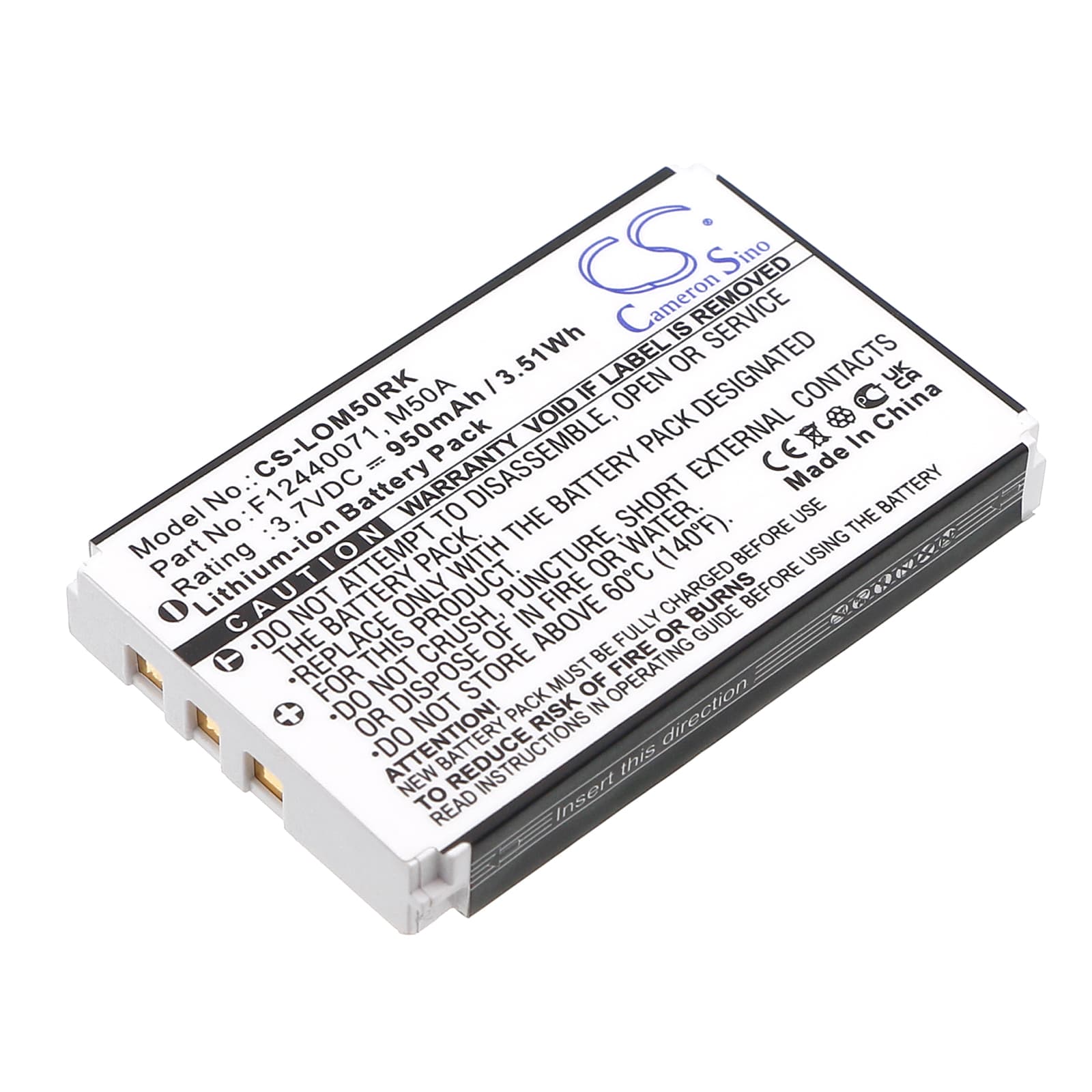 Replacement Battery for Logitech diNovo Edge - CS-LOM50RK-1.jpg