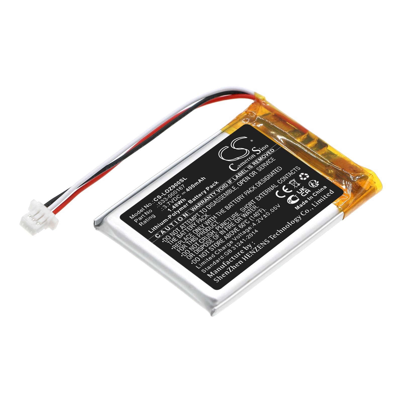Replacement Battery for Logitech Zone