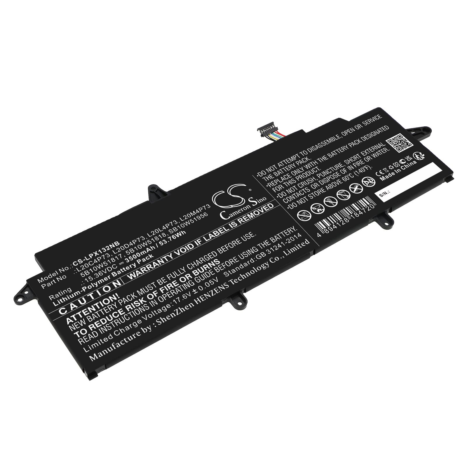 Replacement Battery for Lenovo ThinkPad X13 Gen 2(Intel)-20WK00ACMZ - CS-LPX132NB-1.jpg