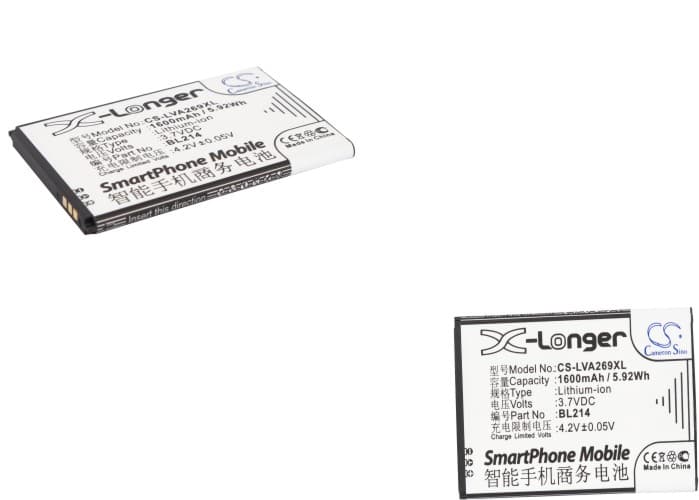 Replacement Battery for Lenovo A208t