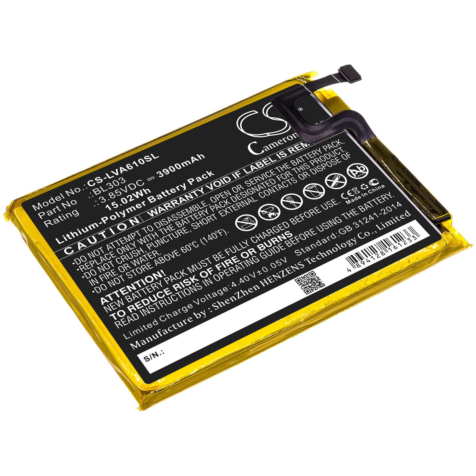 Replacement Battery for Lenovo A6 Note - CS-LVA610SL-1.jpg