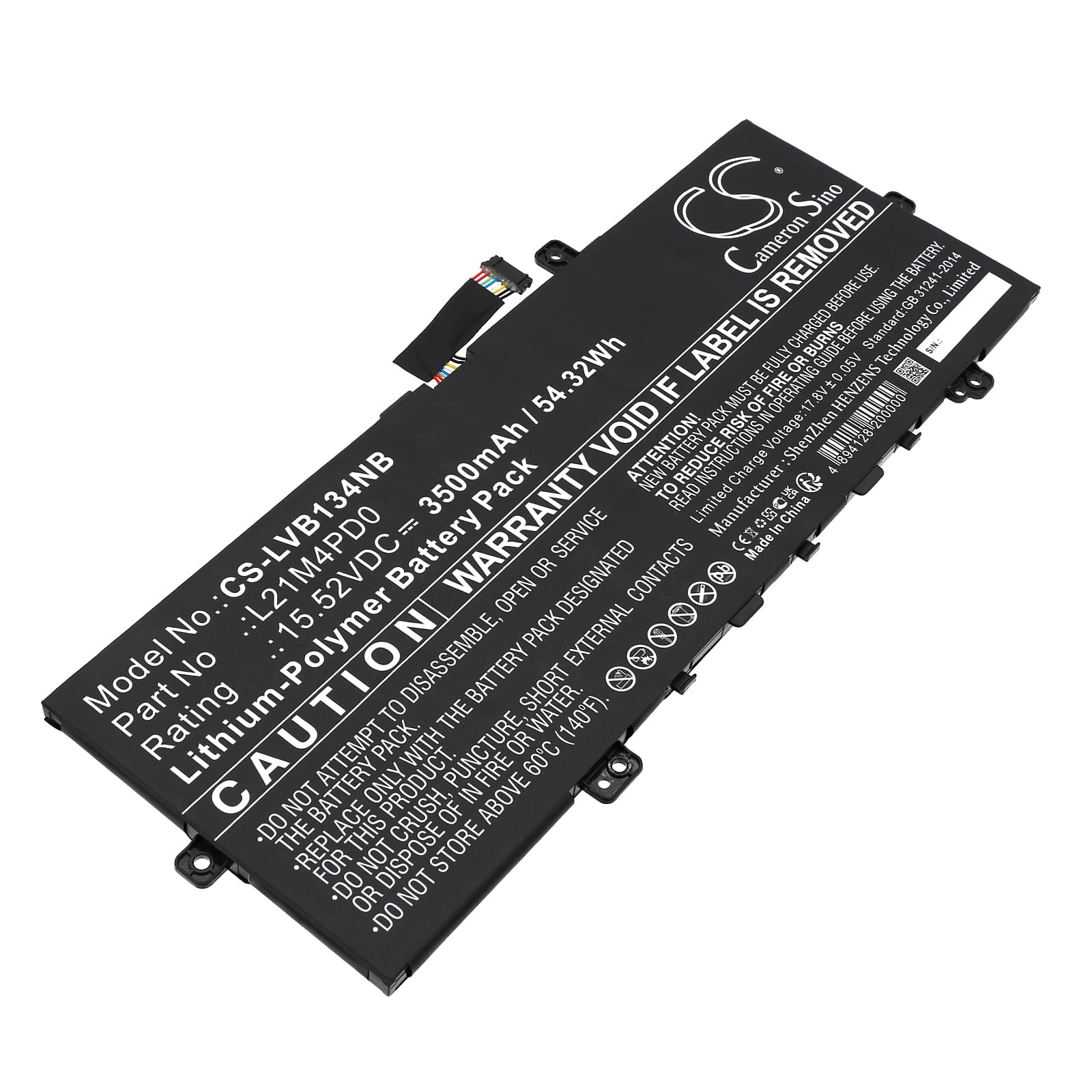 Replacement Battery for Lenovo ThinkBook 13s G4 IAP-21AR001BGE - CS-LVB134NB-1.jpg