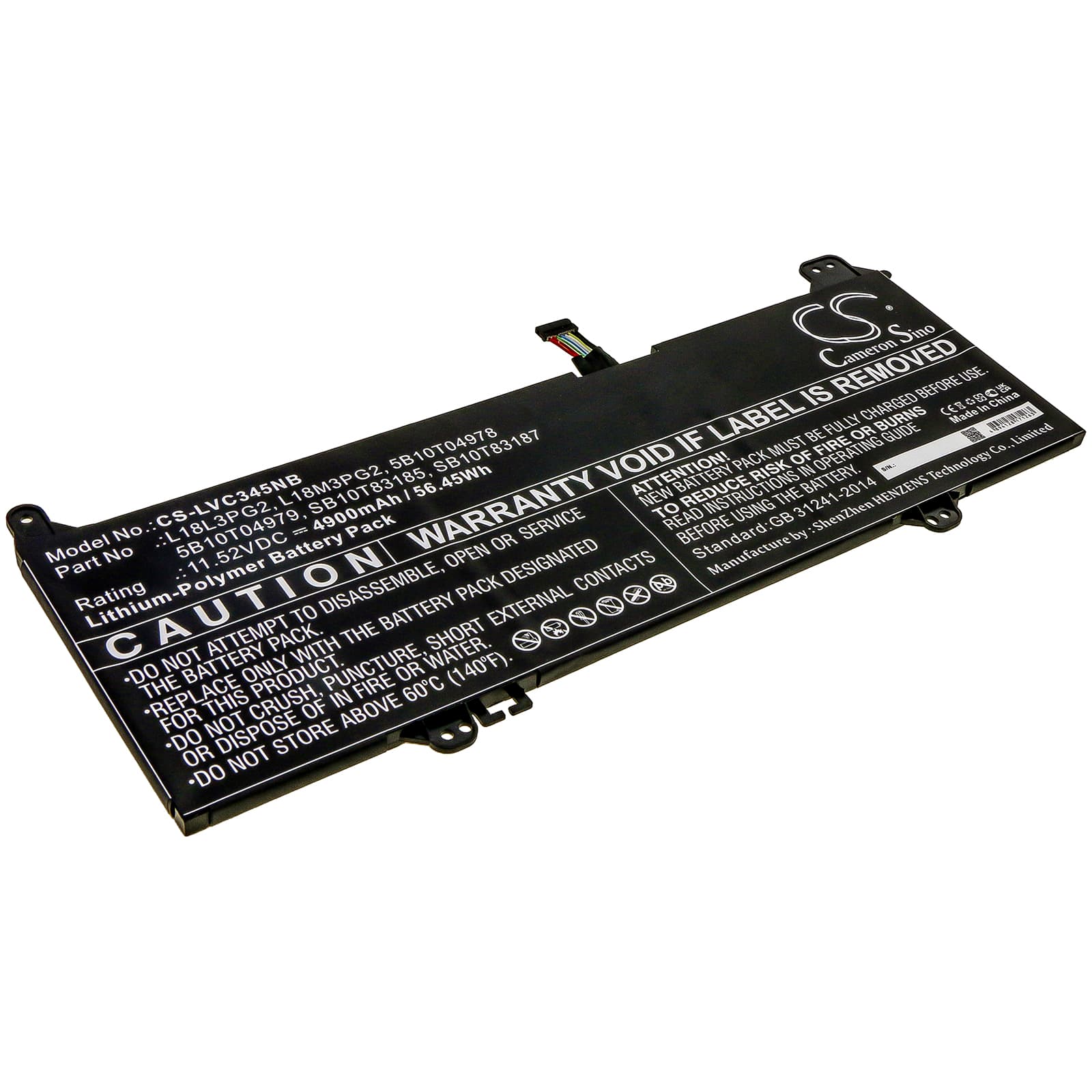 Replacement Battery for Lenovo Chromebook S345-14AST (81WX0008GE) - CS-LVC345NB-1.jpg