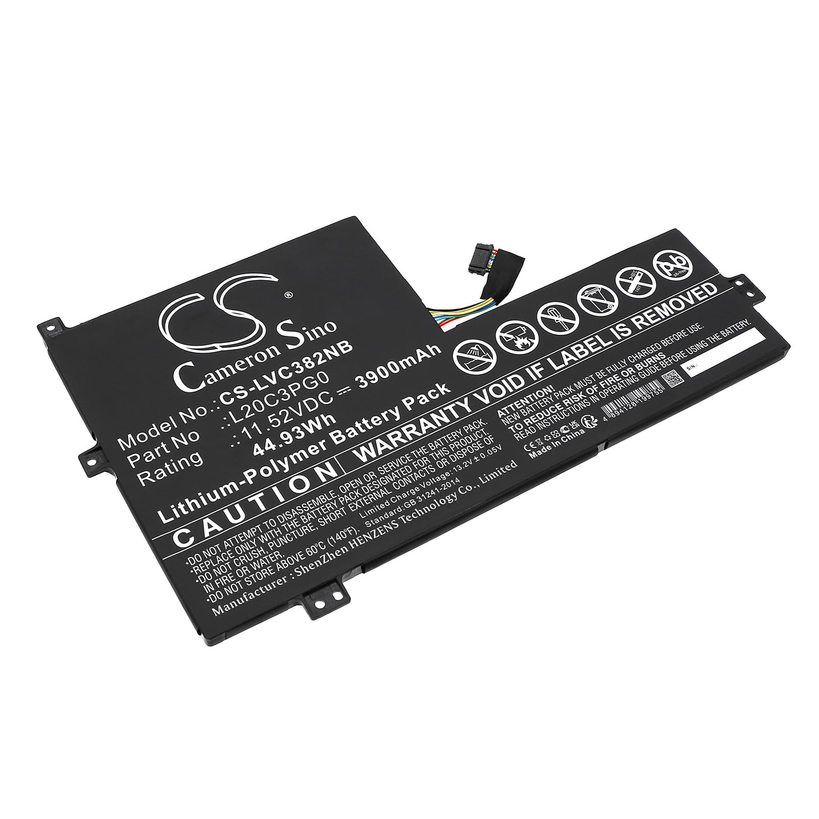 Replacement Battery for Lenovo 300w Gen 3 82J1001HSP - CS-LVC382NB-1.jpg