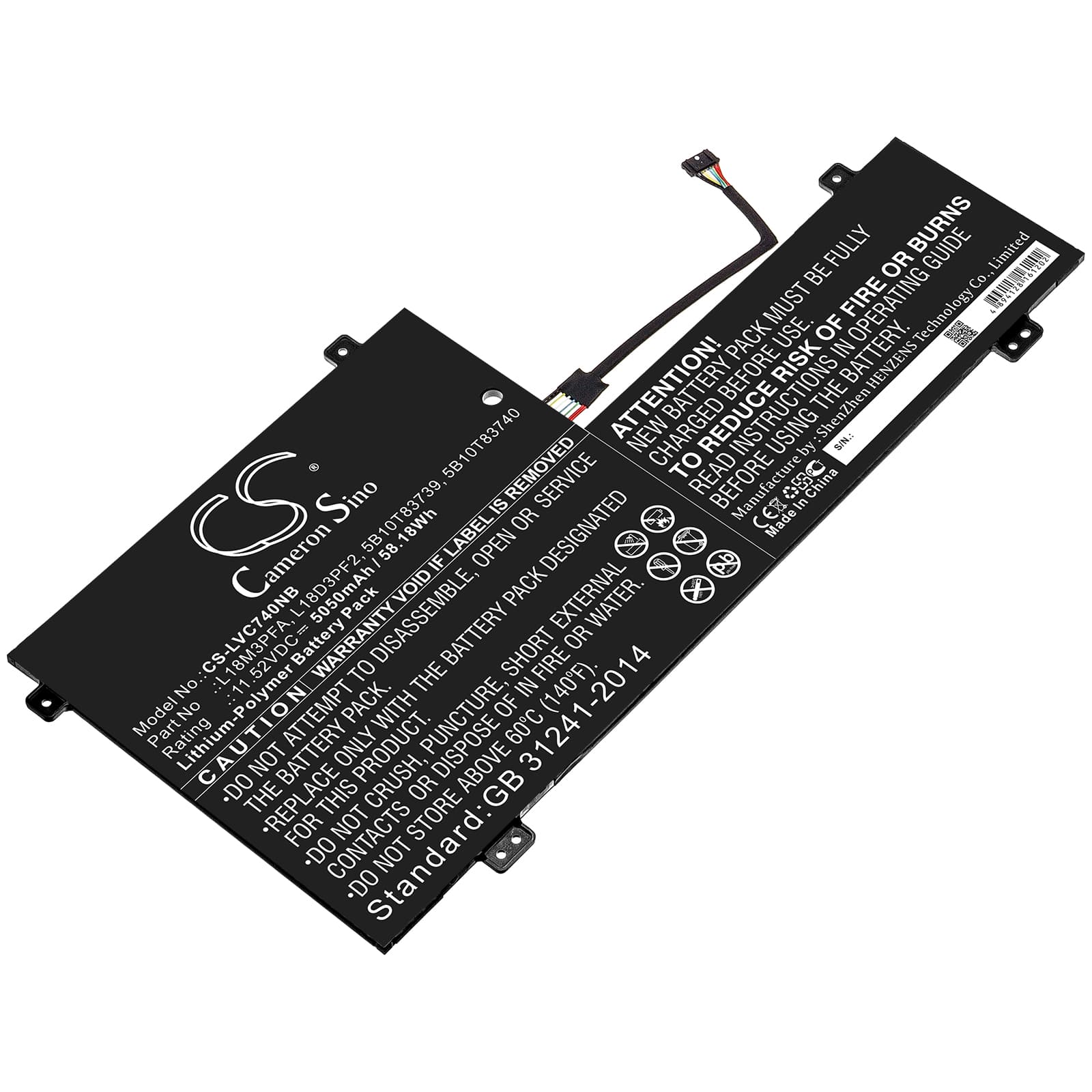 Replacement Battery for Lenovo Yoga C740 - CS-LVC740NB-1.jpg