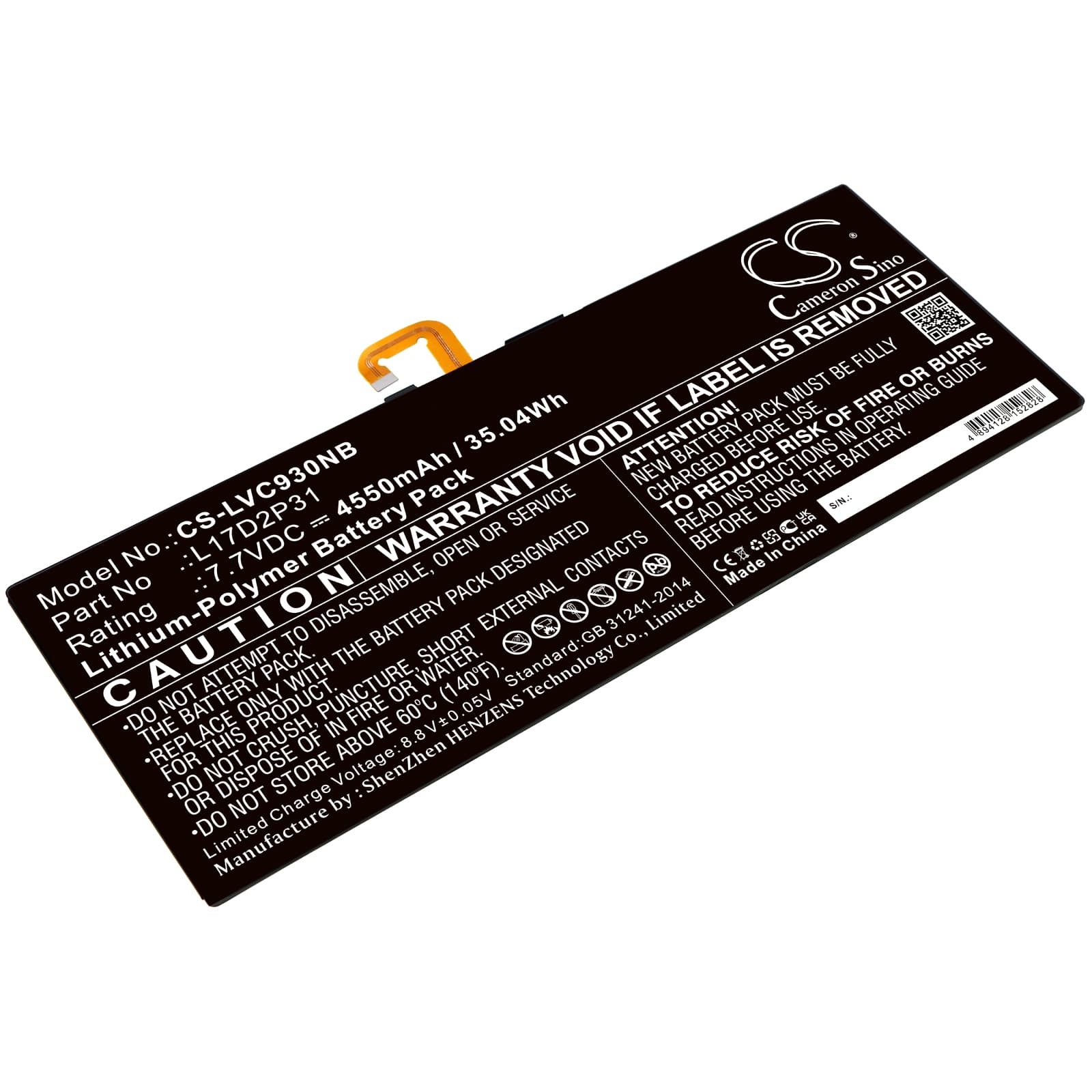 Replacement Battery for Lenovo Yoga Book C930 - CS-LVC930NB-1.jpg