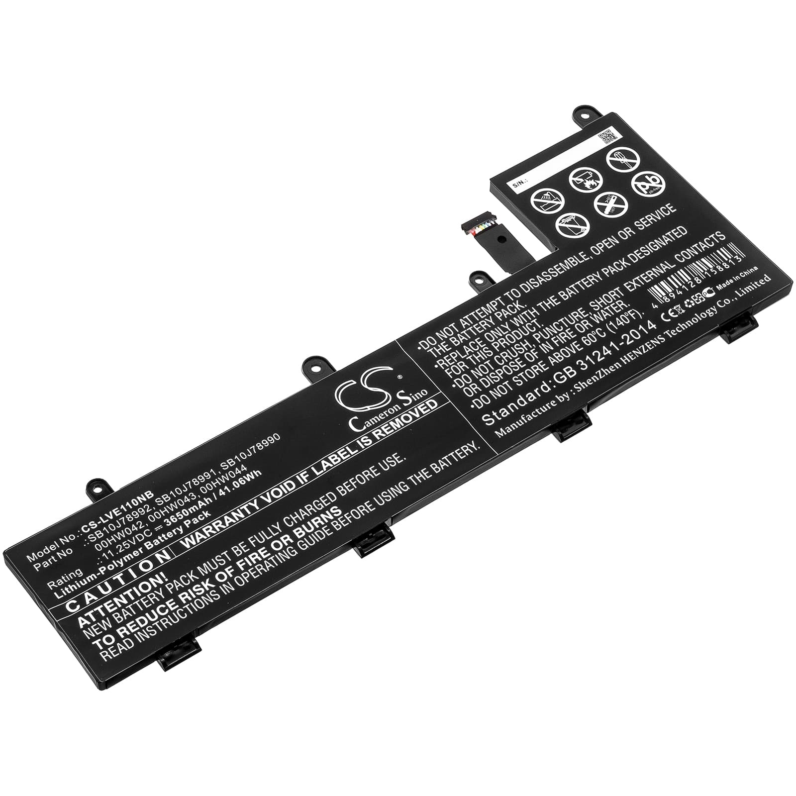 Replacement Battery for Lenovo ThinkPad Yoga 11e 20GA000MUS - CS-LVE110NB-1.jpg
