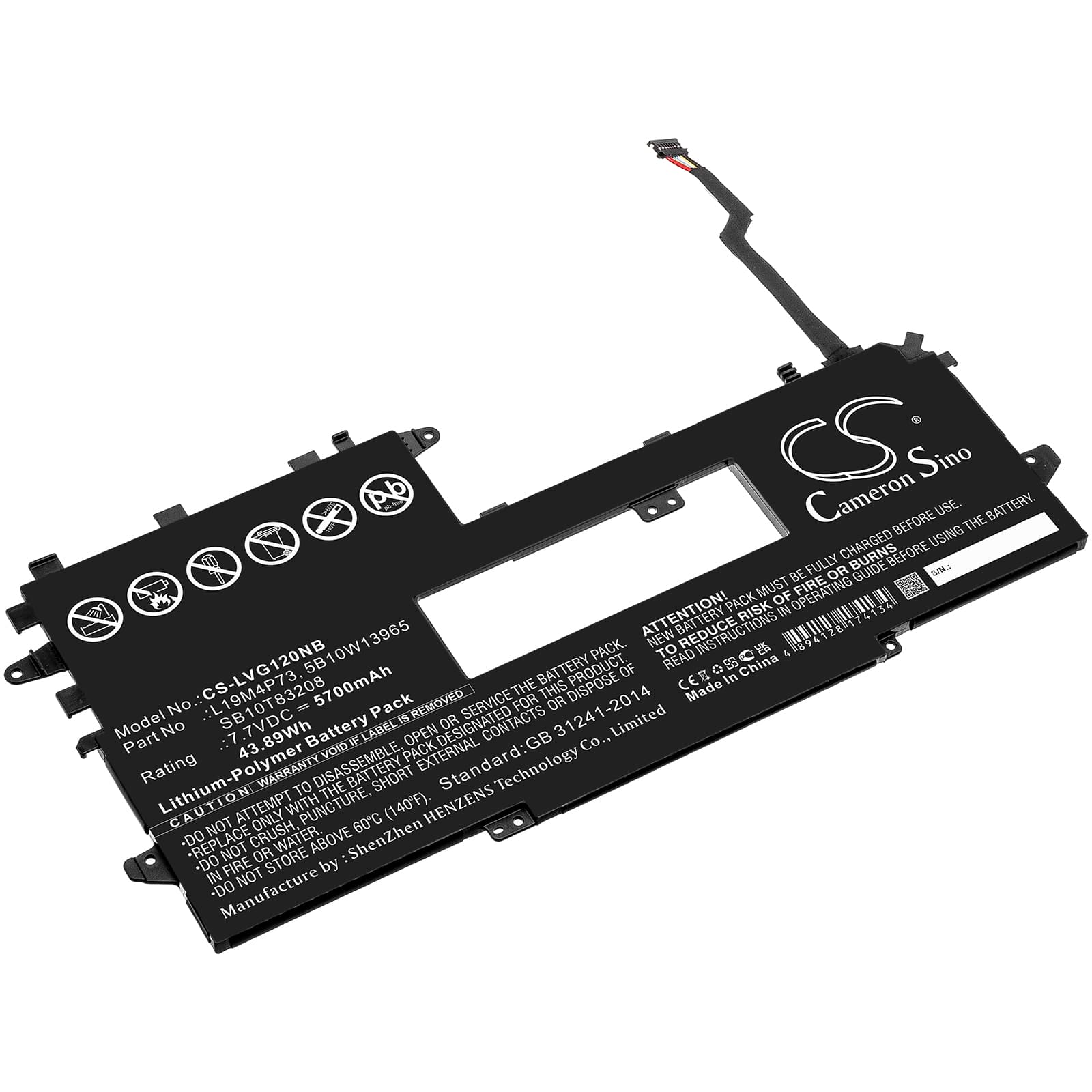 Replacement Battery for Lenovo ThinkPad X1 Titanium Yoga Gen 1 20QA001QPB - CS-LVG120NB-1.jpg
