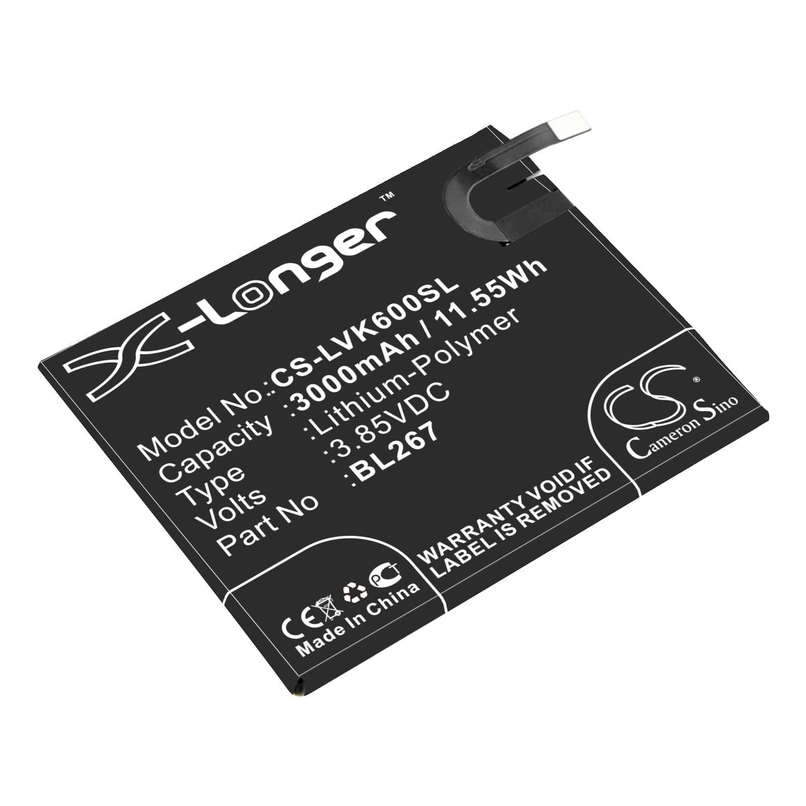 Replacement Battery for Lenovo Vibe K6 - CS-LVK600SL-1.jpg