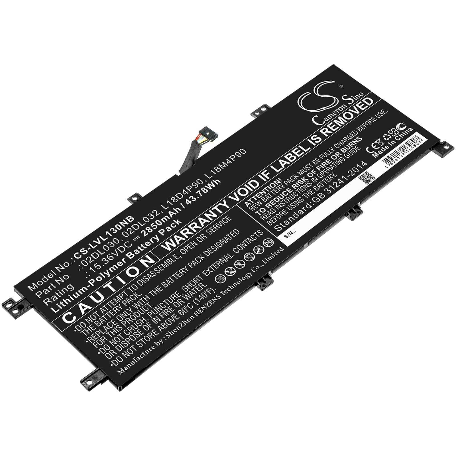 Replacement Battery for Lenovo ThinkPad L13-20R4S4L200 - CS-LVL130NB-1.jpg