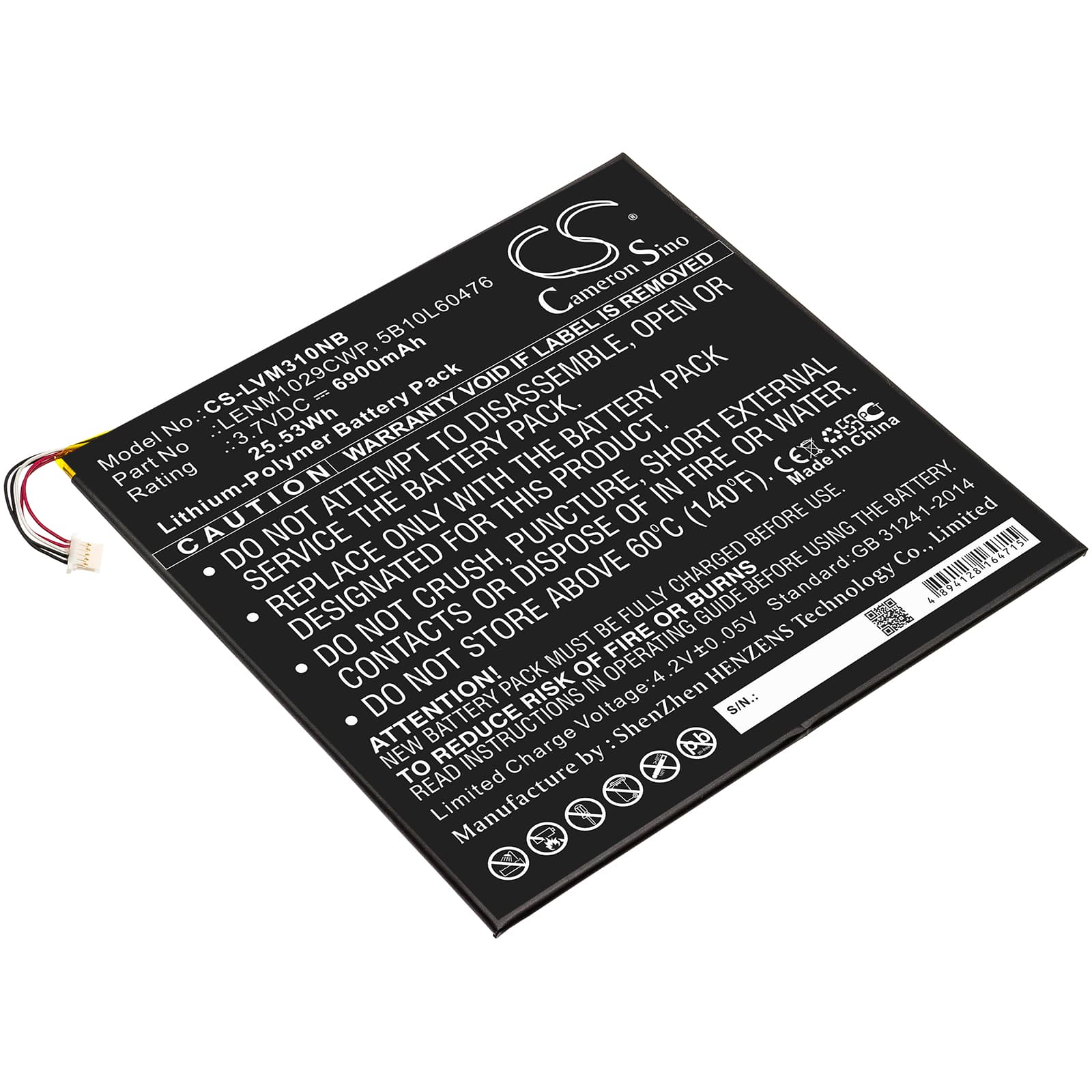 Replacement Battery for Lenovo Miix 310 - CS-LVM310NB-1.jpg