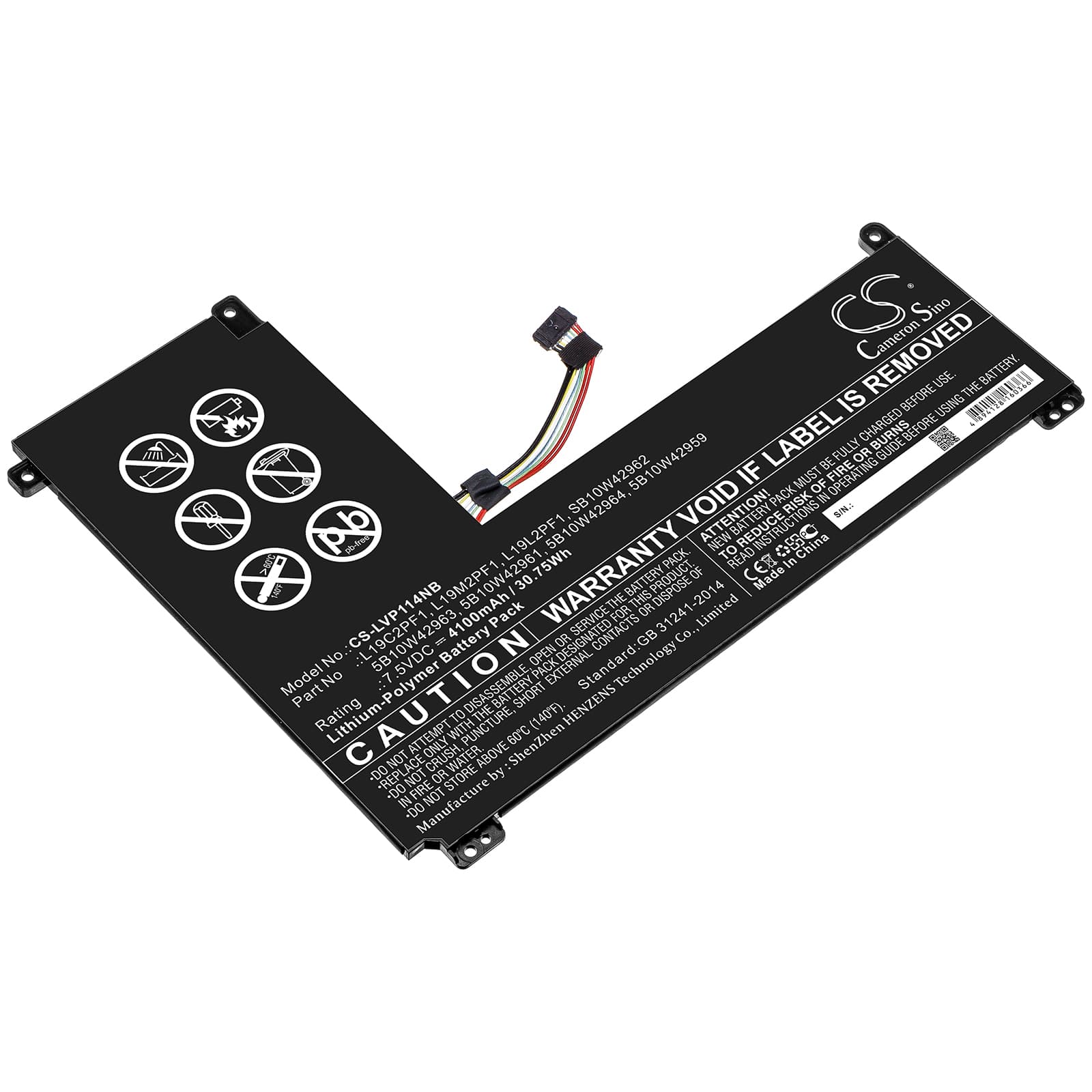 Replacement Battery for Lenovo IdeaPad 1-11IGL05 - CS-LVP114NB-1.jpg