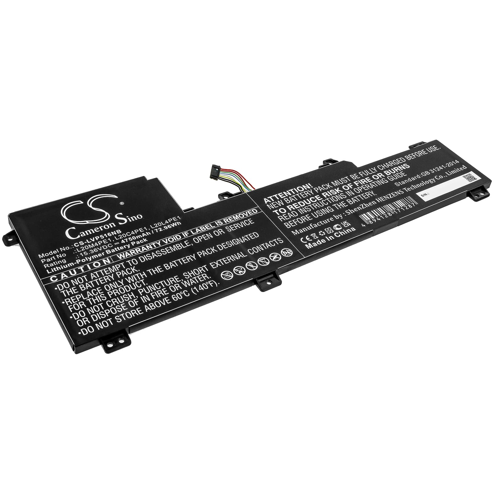Replacement Battery for Lenovo IdeaPad 5 Pro - CS-LVP516NB-1.jpg