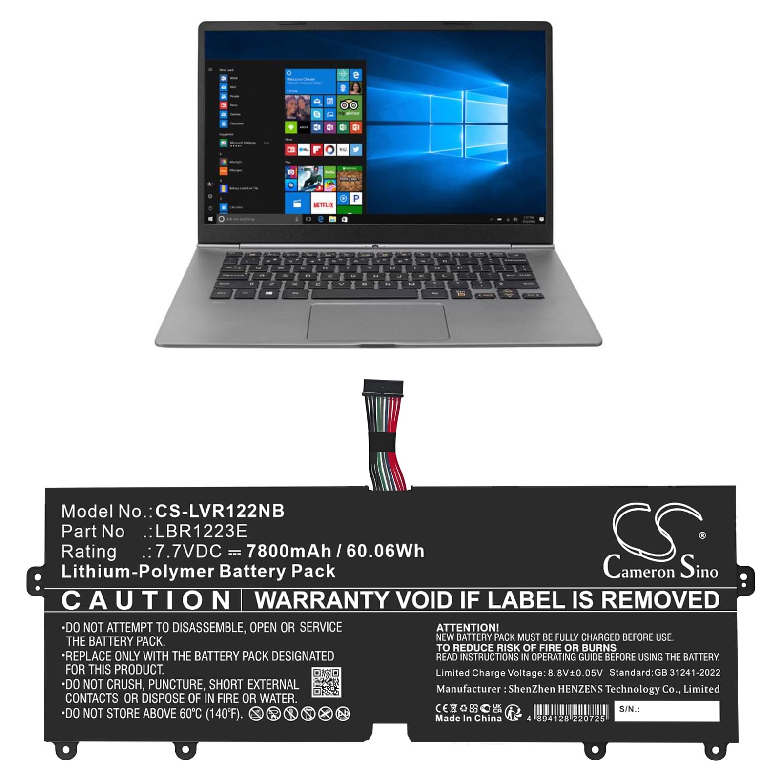 Replacement Battery for LG 14Z970 - CS-LVR122NB-1.jpg