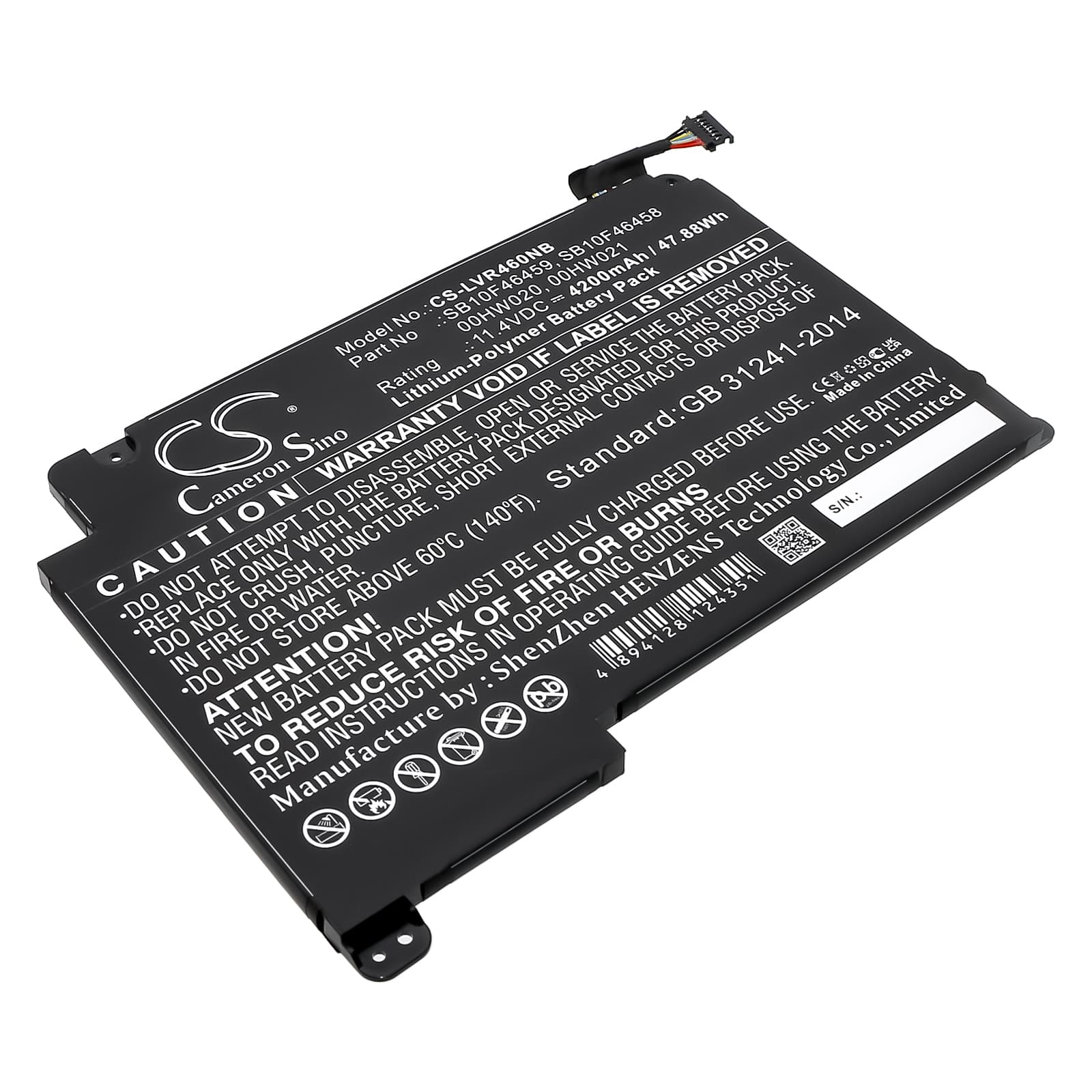 Replacement Battery for Lenovo ThinkPad Yoga 460 - CS-LVR460NB-1.jpg