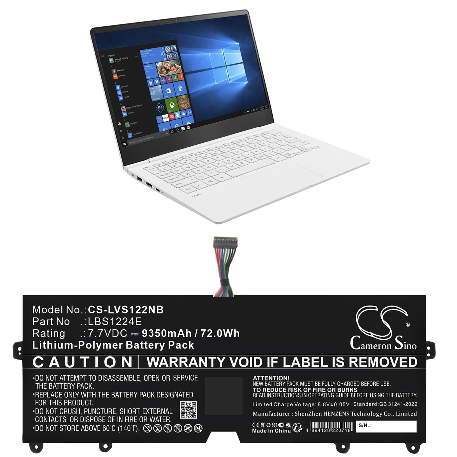 Replacement Battery for LG 13Z980 - CS-LVS122NB-1.jpg