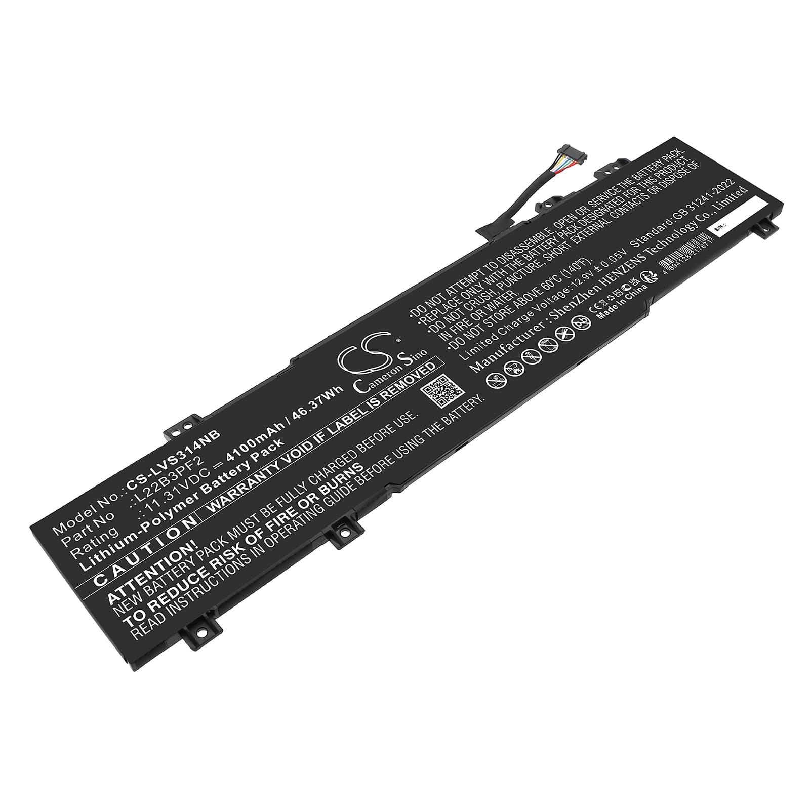Replacement Battery for Lenovo IdeaPad Slim 3 14ABR8 82XL000JHH - CS-LVS314NB-1.jpg