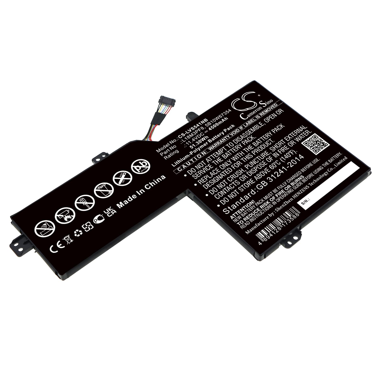 Replacement Battery for Lenovo Ideapad S540-15iml 81ng001kau - CS-LVS541NB-1.jpg