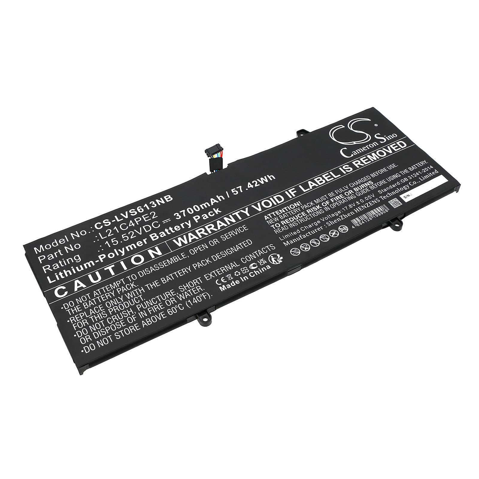 Replacement Battery for Lenovo Yoga 6 13ALC7 82UD006HKR - CS-LVS613NB-1.jpg