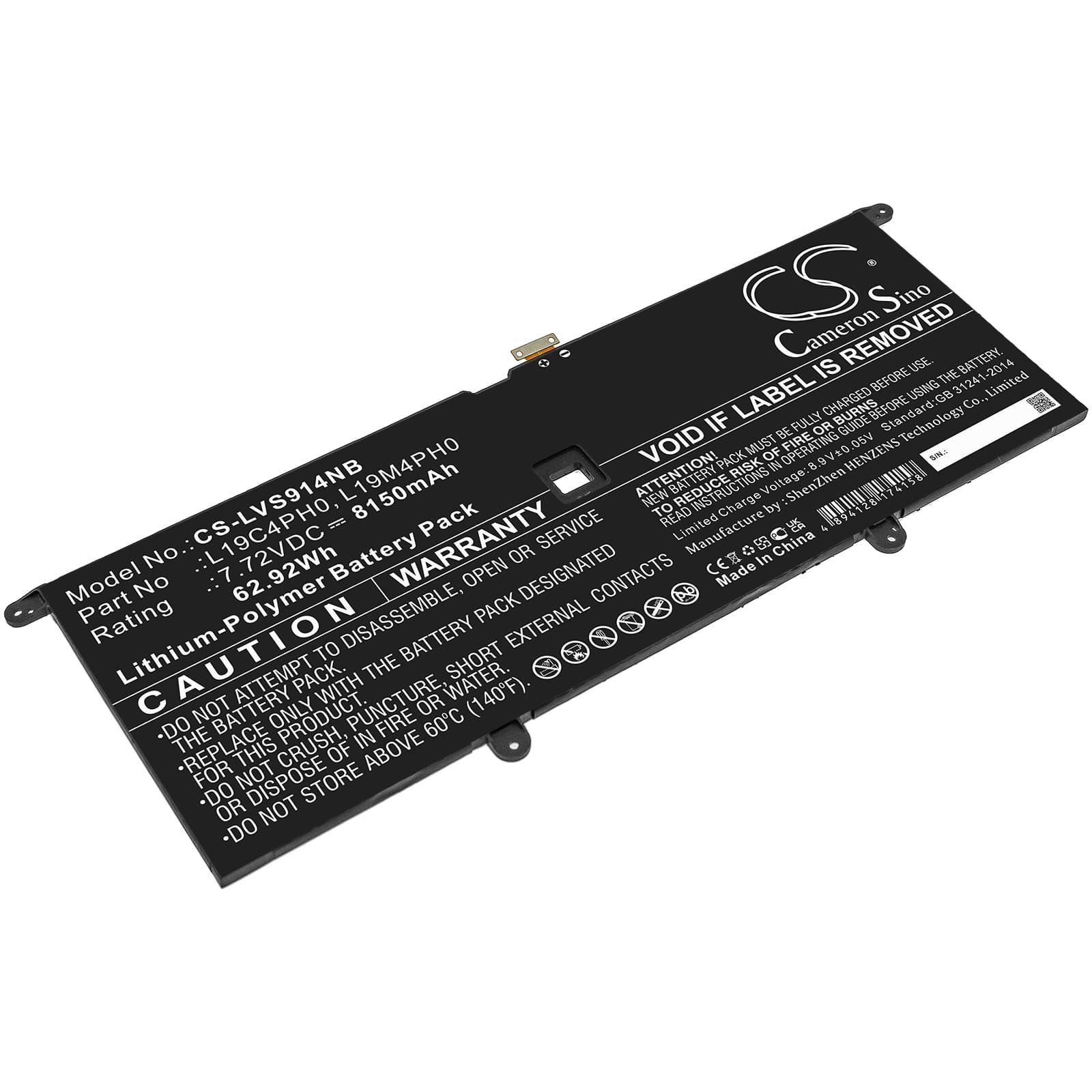 Replacement Battery for Lenovo Yoga Slim 9 14ITL5 82D1002VIV - CS-LVS914NB-1.jpg