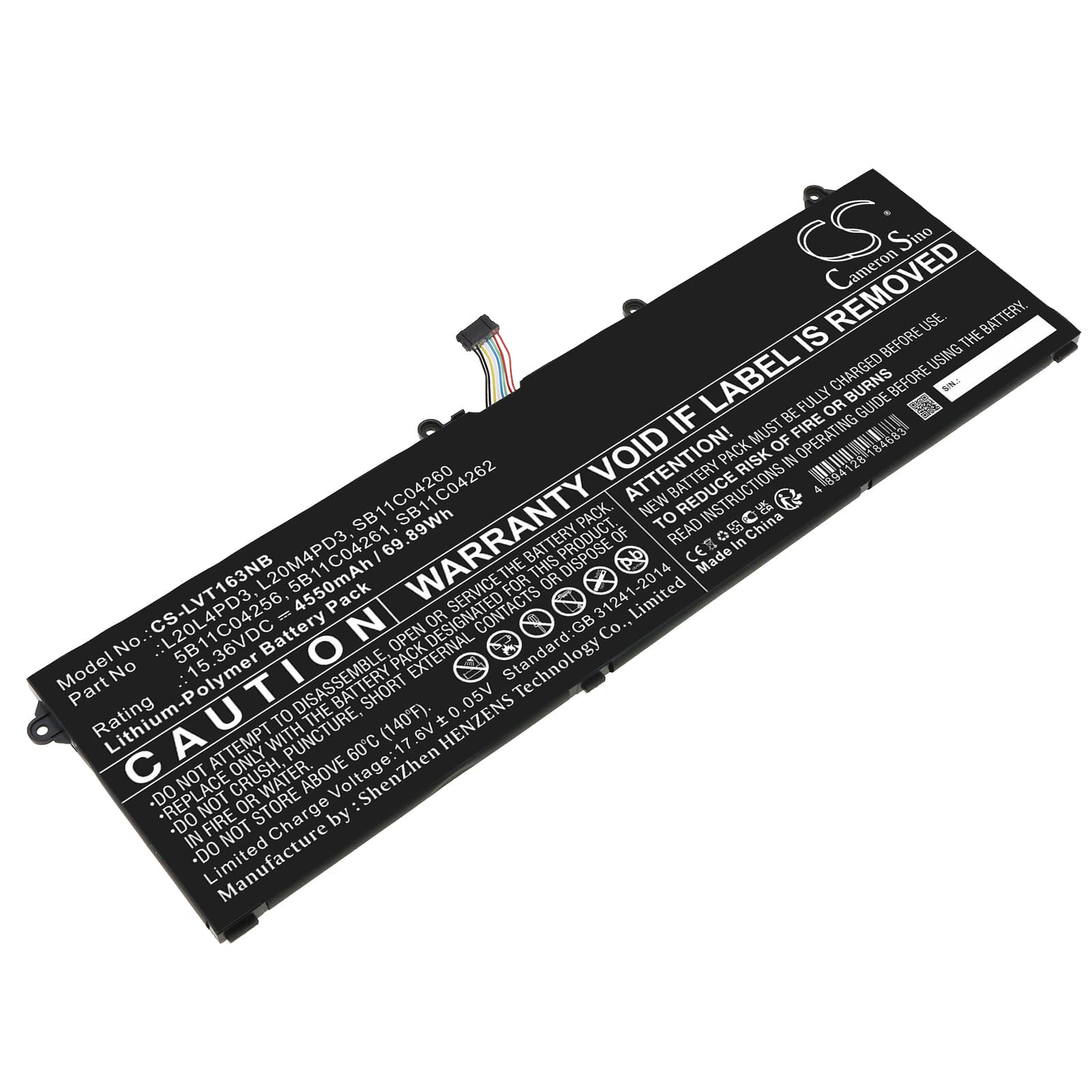 Replacement Battery for Lenovo ThinkBook 16p G3 ARH 21EK000CRU - CS-LVT163NB-1.jpg