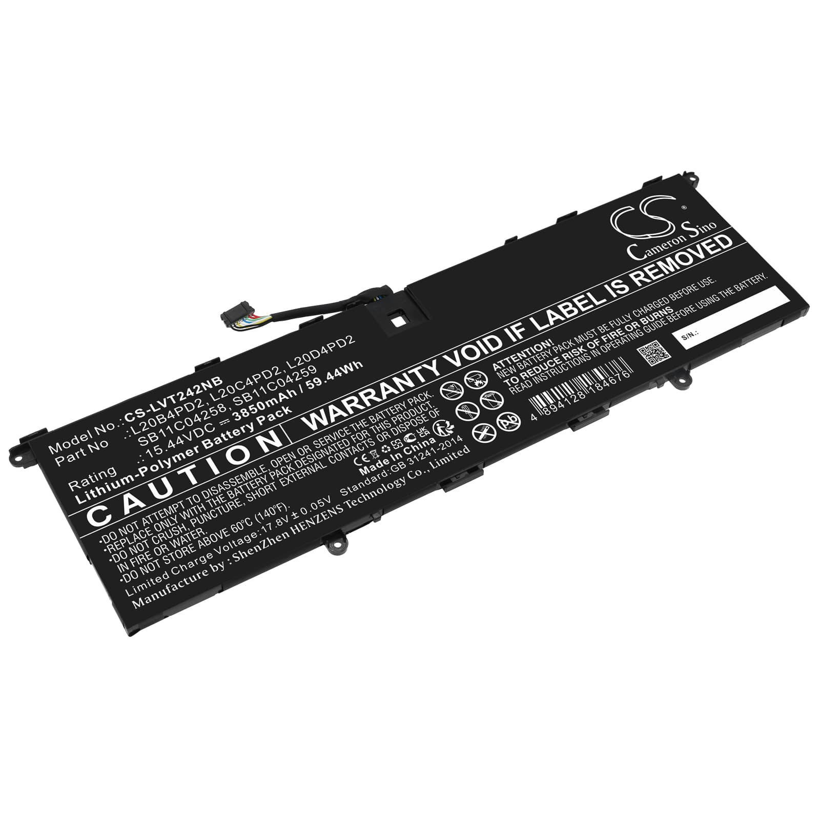 Replacement Battery for Lenovo ThinkBook 14p G2 ACH 20YN000LUS - CS-LVT242NB-1.jpg