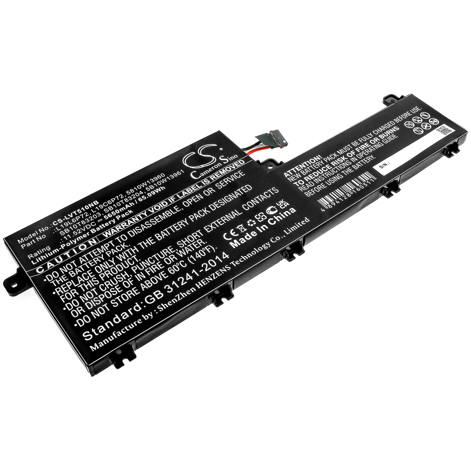 Replacement Battery for Lenovo ThinkPad T15p - CS-LVT510NB-1.jpg