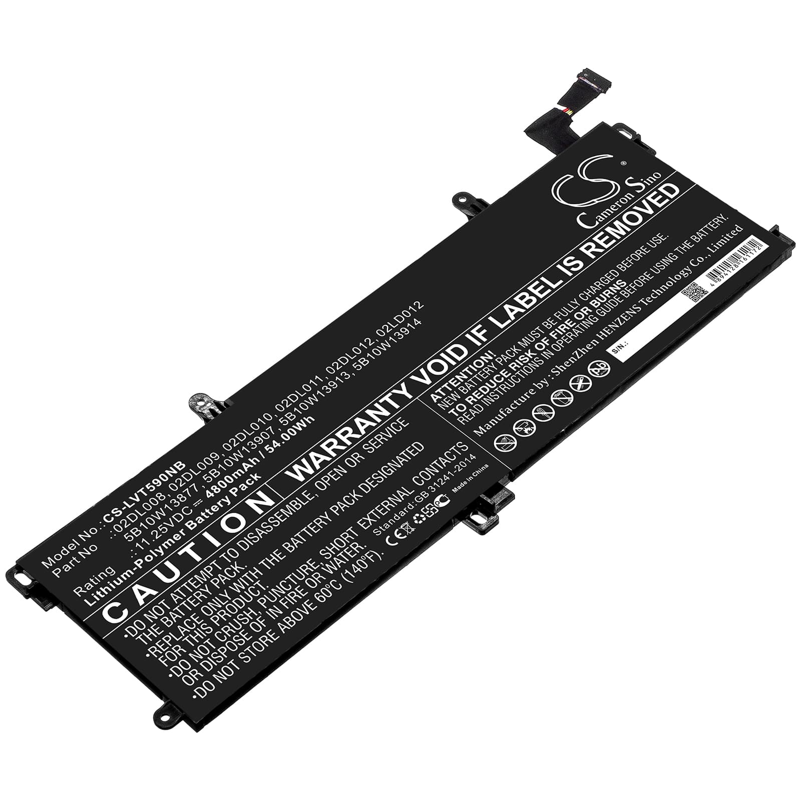 Replacement Battery for Lenovo ThinkPad T590 - CS-LVT590NB-1.jpg