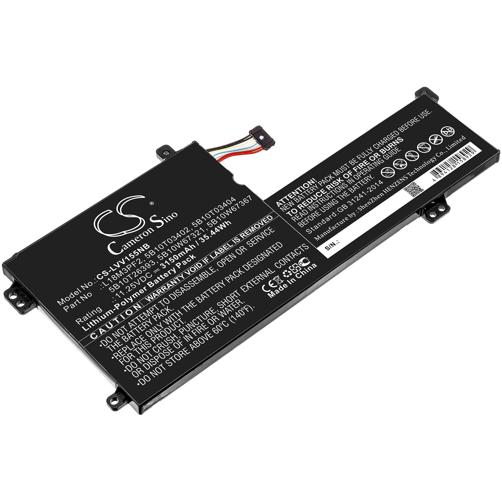 Replacement Battery for Lenovo IdeaPad L340 - CS-LVV155NB-1.jpg