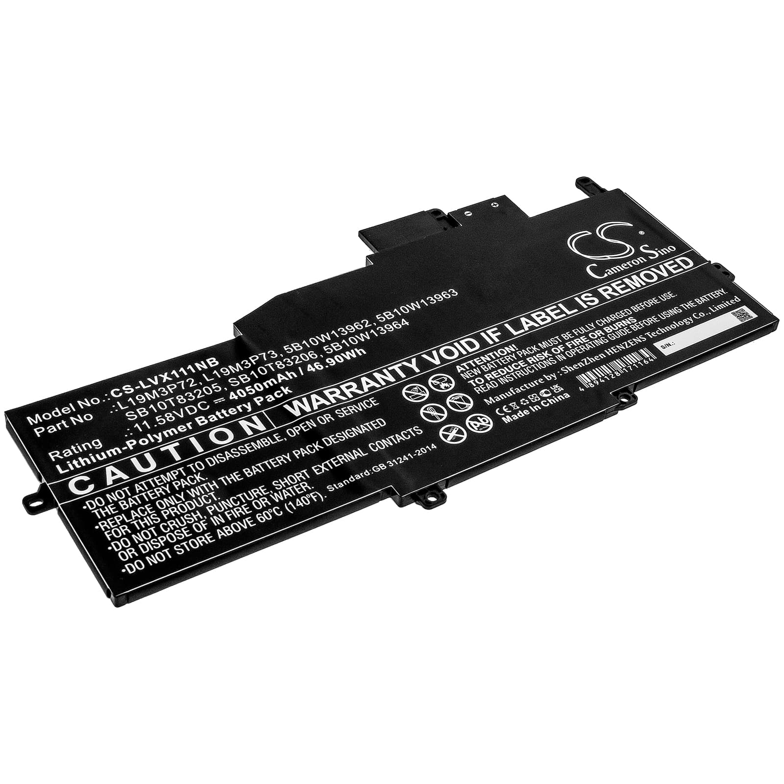 Replacement Battery for Lenovo ThinkPad X1 Nano - CS-LVX111NB-1.jpg