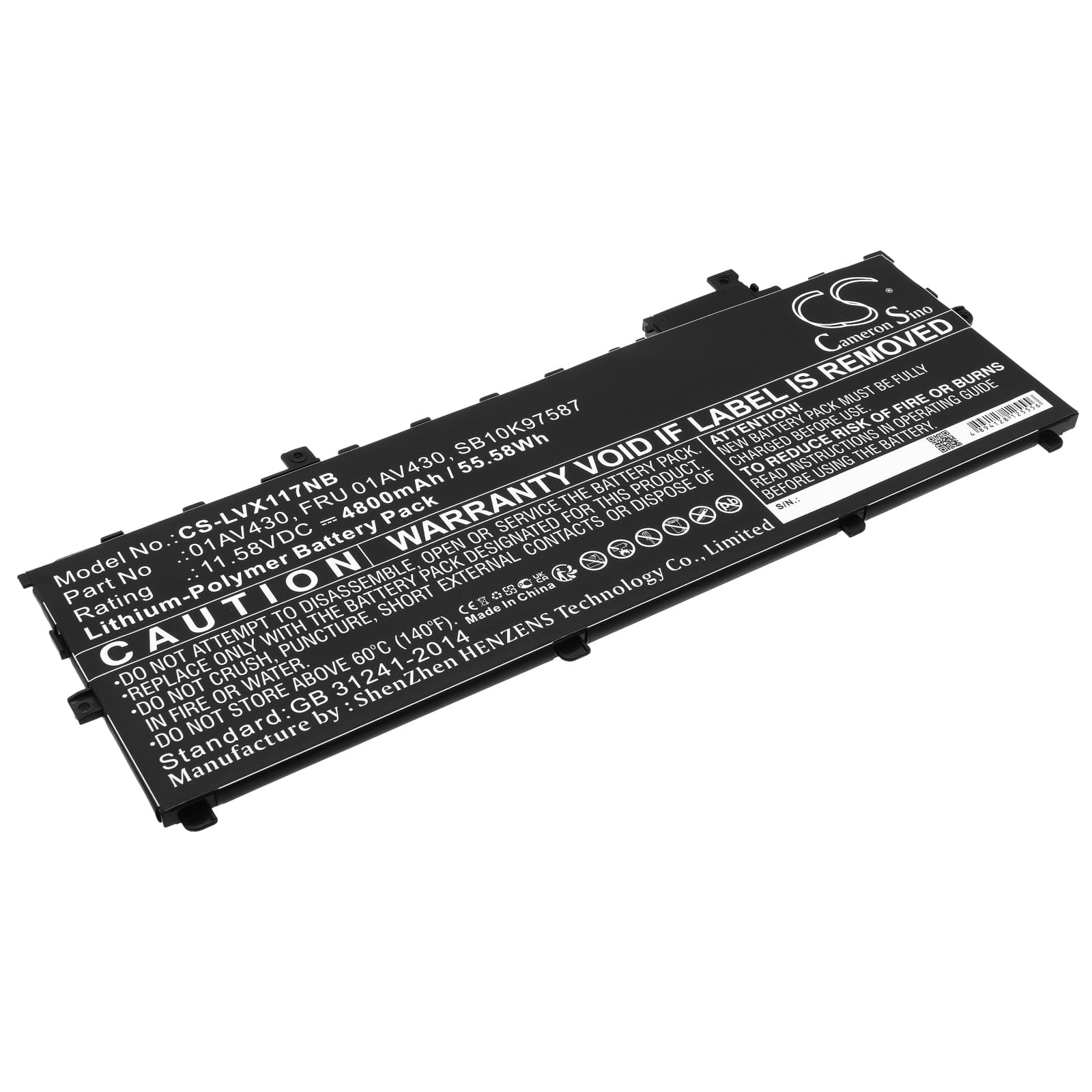 Replacement Battery for Lenovo ThinkPad X1 Carbon 2017 - CS-LVX117NB-1.jpg