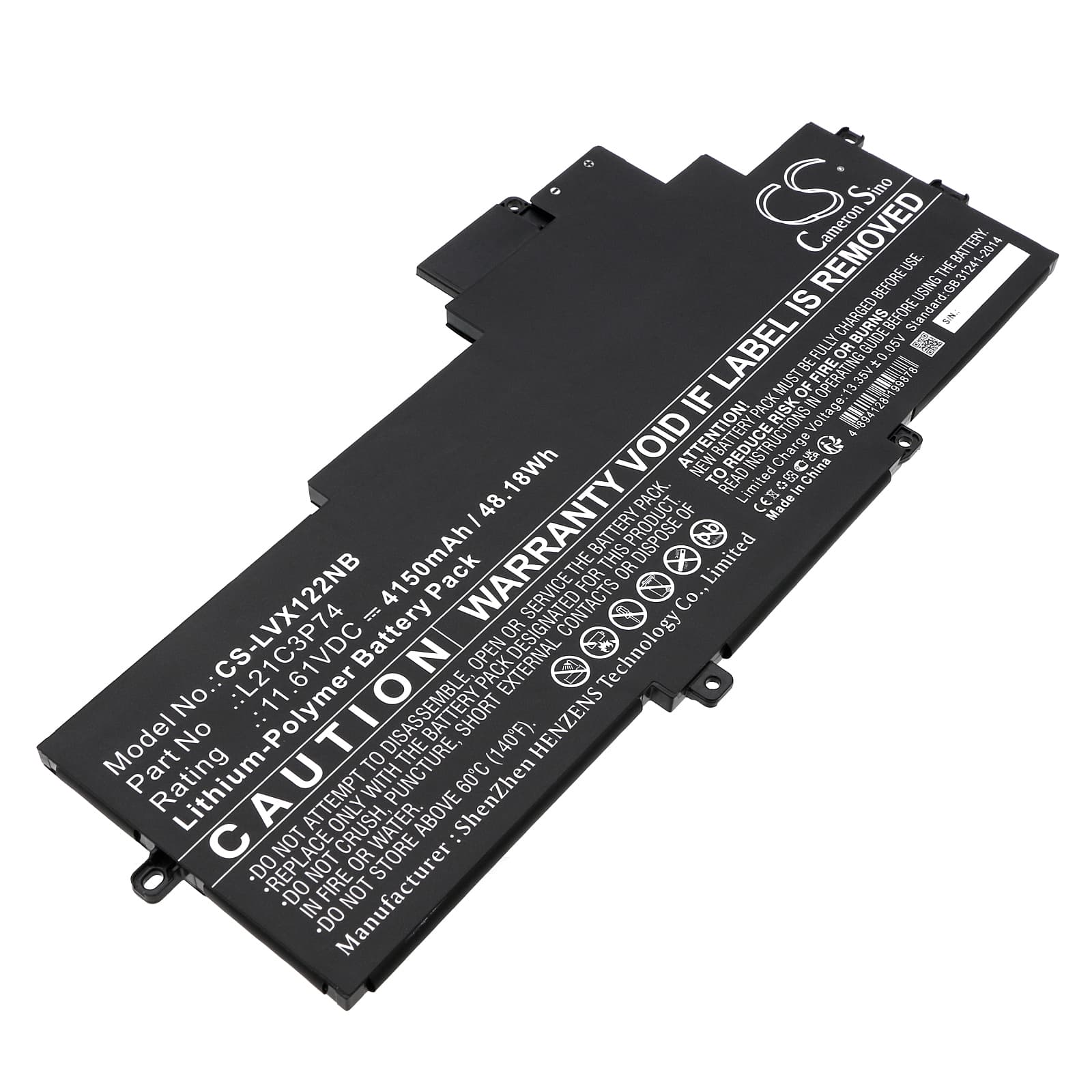 Replacement Battery for Lenovo ThinkPad X1 Nano Gen 2 21E8001KEE - CS-LVX122NB-1.jpg