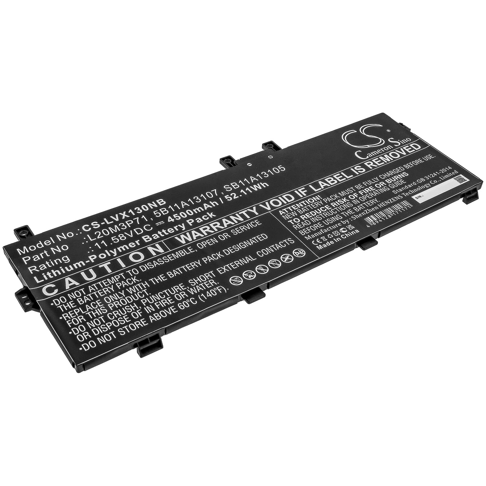 Replacement Battery for Lenovo ThinkPad X13 Yoga G2 - CS-LVX130NB-1.jpg