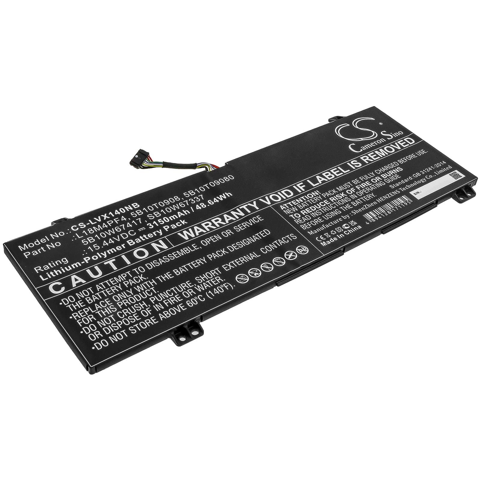 Replacement Battery for Lenovo Xiaoxin Air 14 2019 - CS-LVX140NB-1.jpg