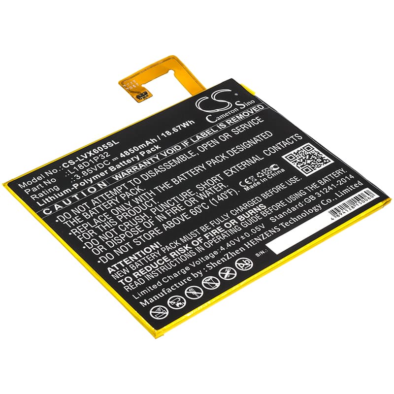 Replacement Battery for Lenovo Smart Tab M10 - CS-LVX605SL-1.jpg