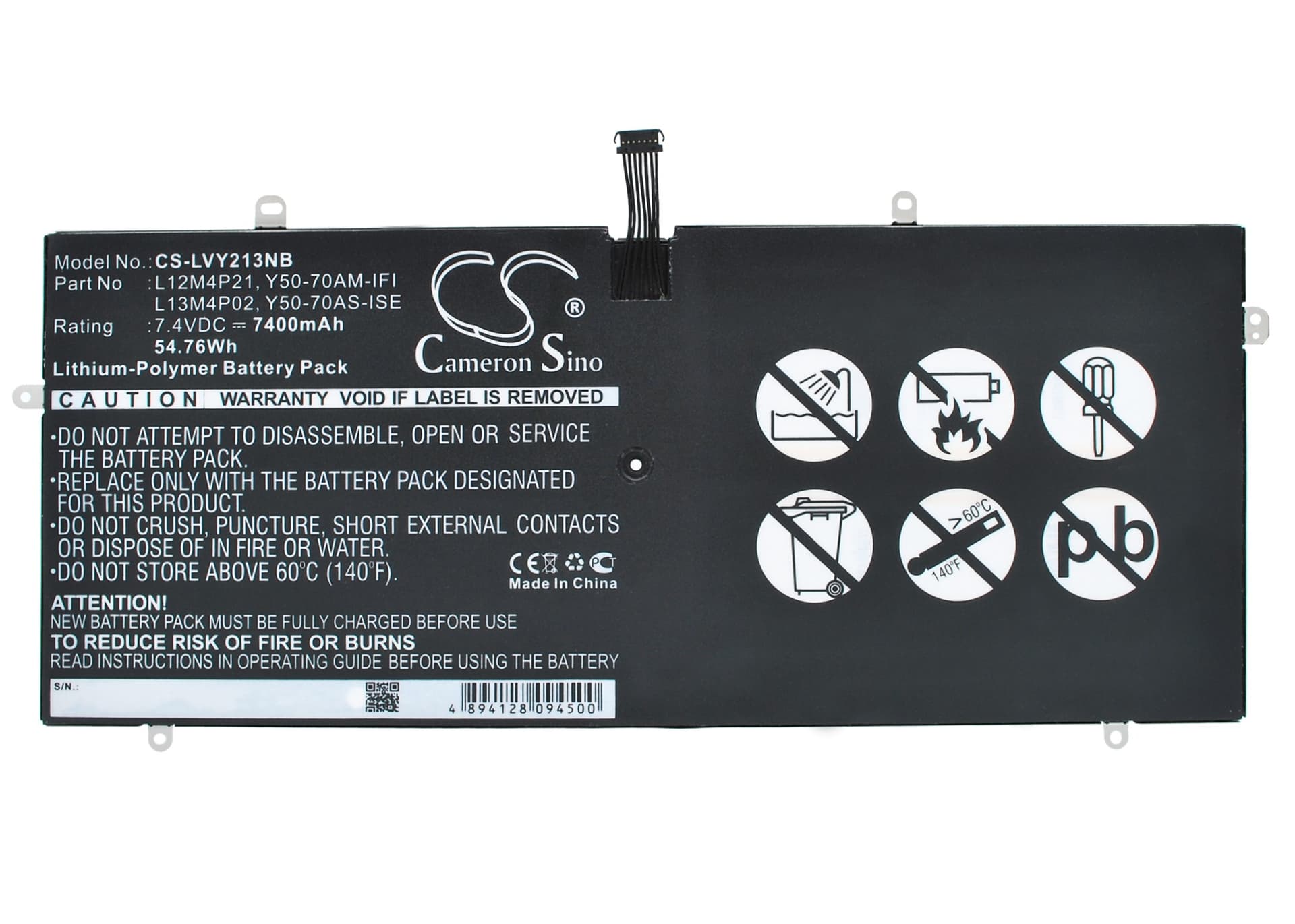 Replacement Battery for Lenovo Yoga 2 Pro Ultrabook - CS-LVY213NB-1.jpg