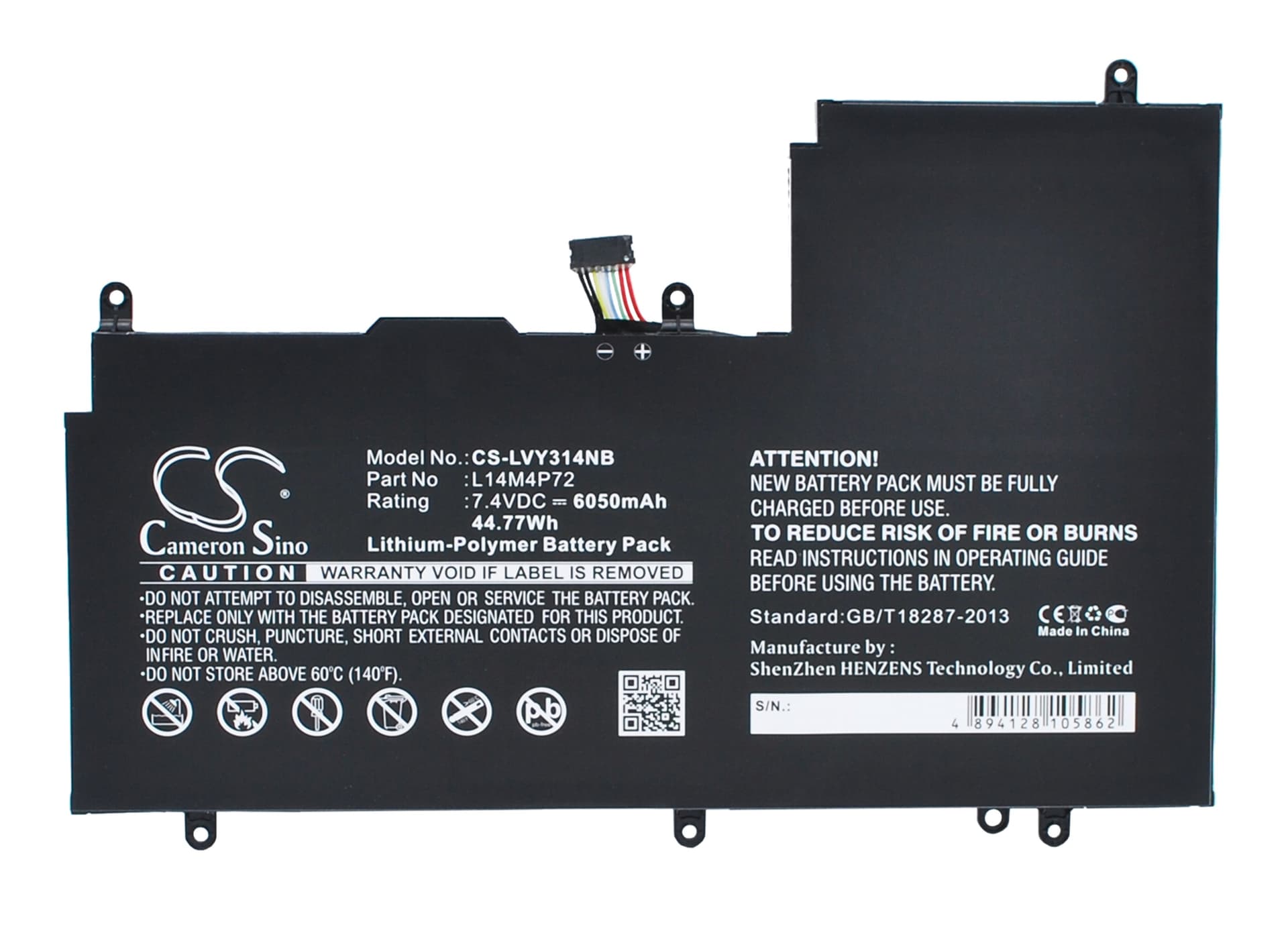 Replacement Battery for Lenovo Yoga 3 14 - CS-LVY314NB-1.jpg