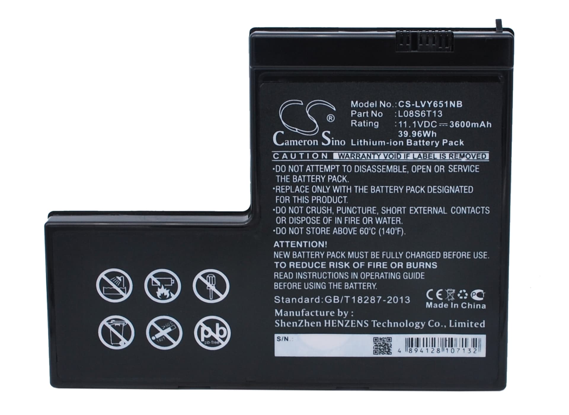 Replacement Battery for Lenovo IdeaPad Y650 - CS-LVY651NB-1.jpg