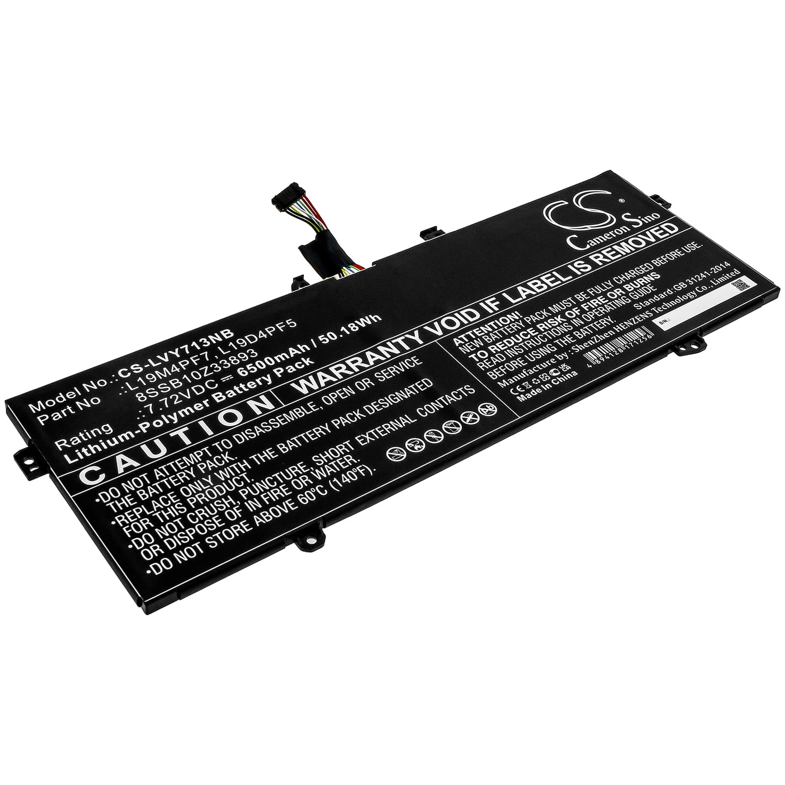 Replacement Battery for Lenovo Yoga Slim 7-13ITL05(82CU) - CS-LVY713NB-1.jpg