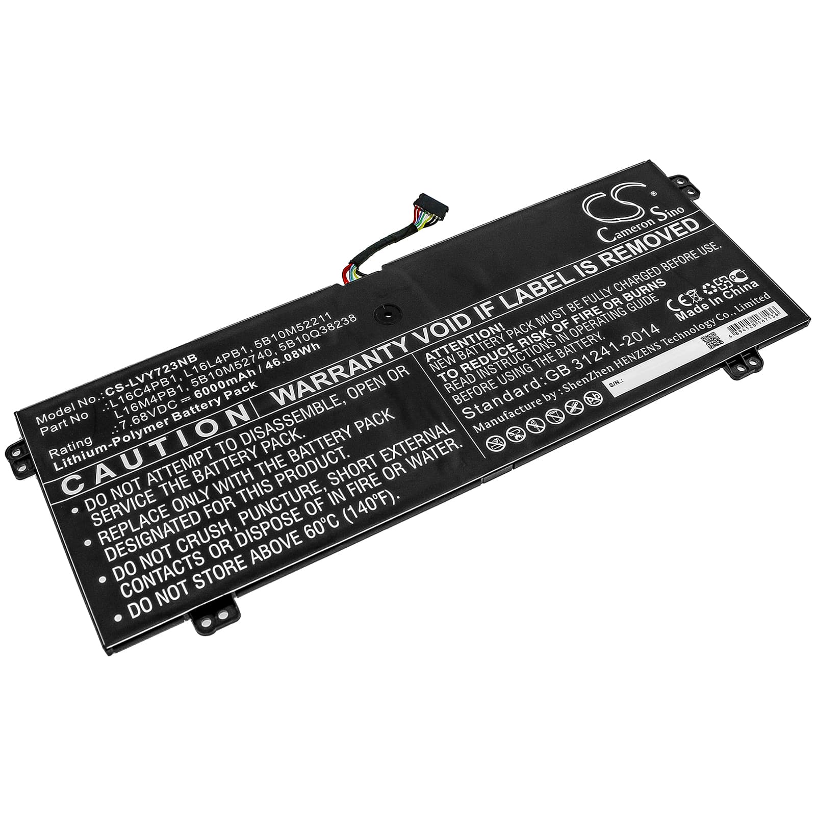 Replacement Battery for Lenovo YG 720-13IKB I7 16G 1TB 10H 80X6006QAU - CS-LVY723NB-1.jpg