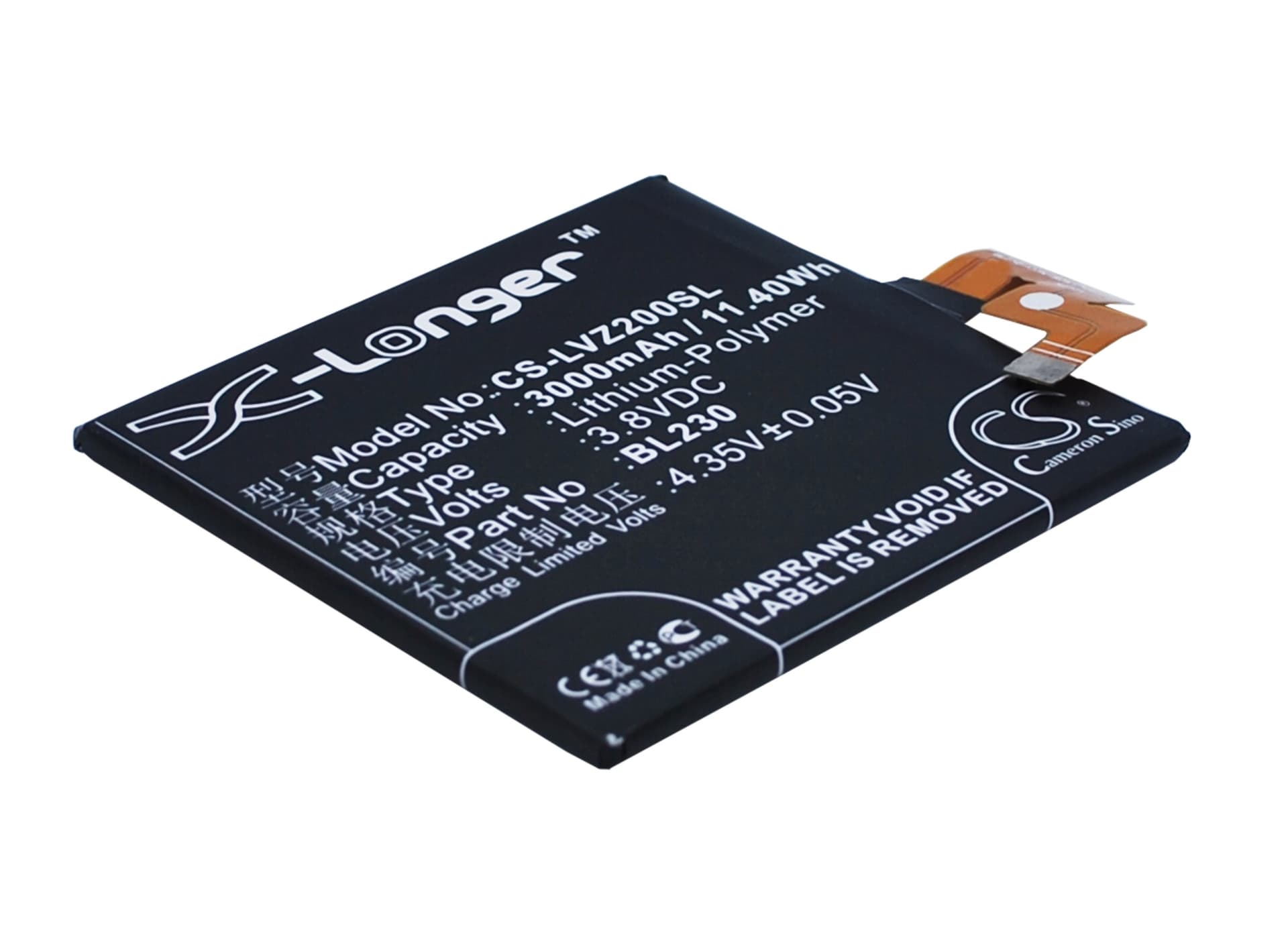 Replacement Battery for Lenovo VIBE Z2 - CS-LVZ200SL-1.jpg