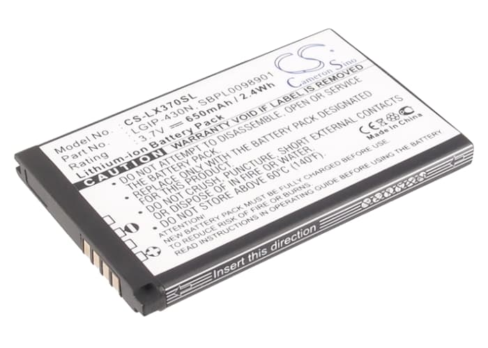Replacement Battery for LG LX370 - CS-LX370SL-1.jpg
