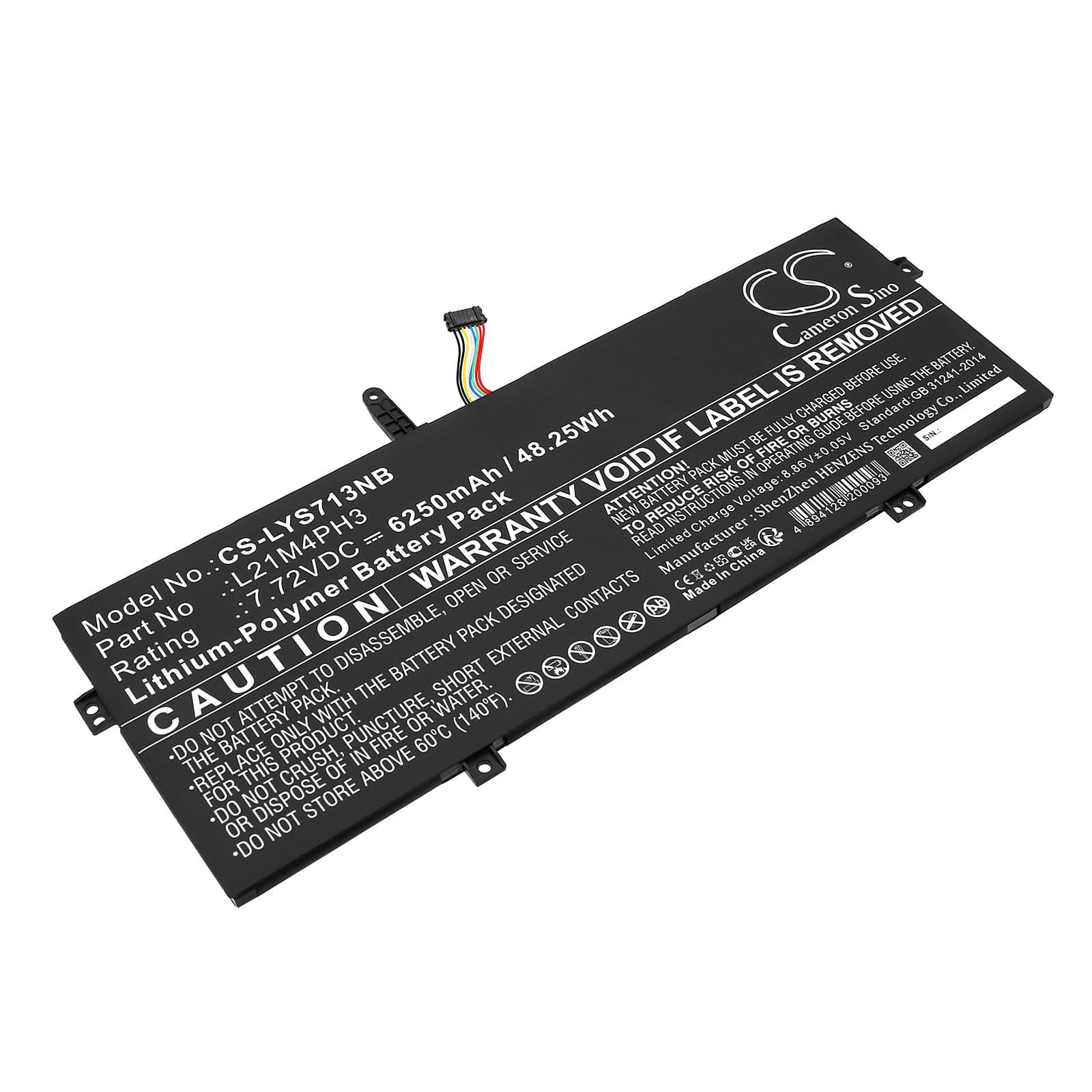 Replacement Battery for Lenovo Yoga Slim 7 Carbon 13IAP7 82U9003GPB - CS-LYS713NB-1.jpg