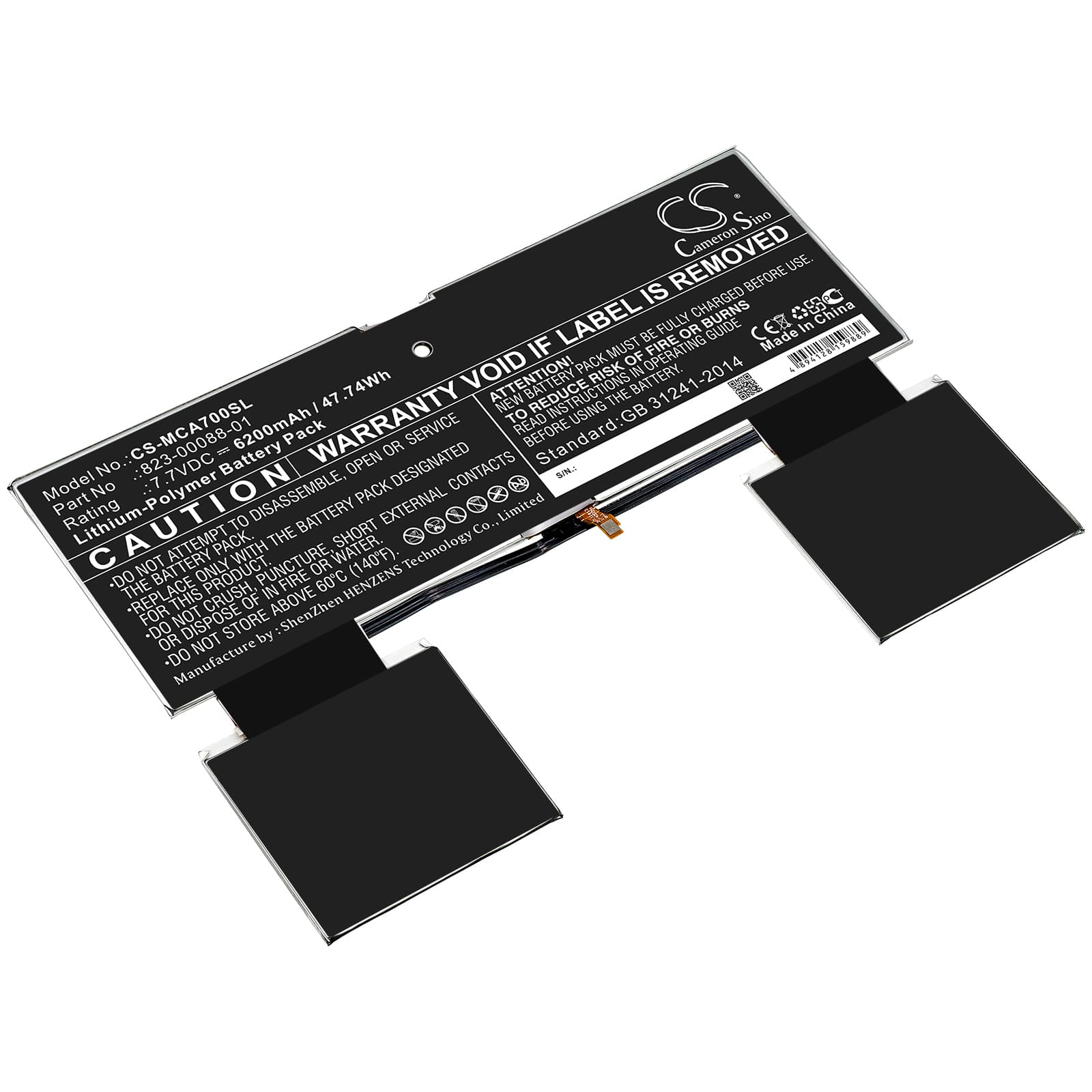 Replacement Battery for Google Pixel Slate - CS-MCA700SL-1.jpg