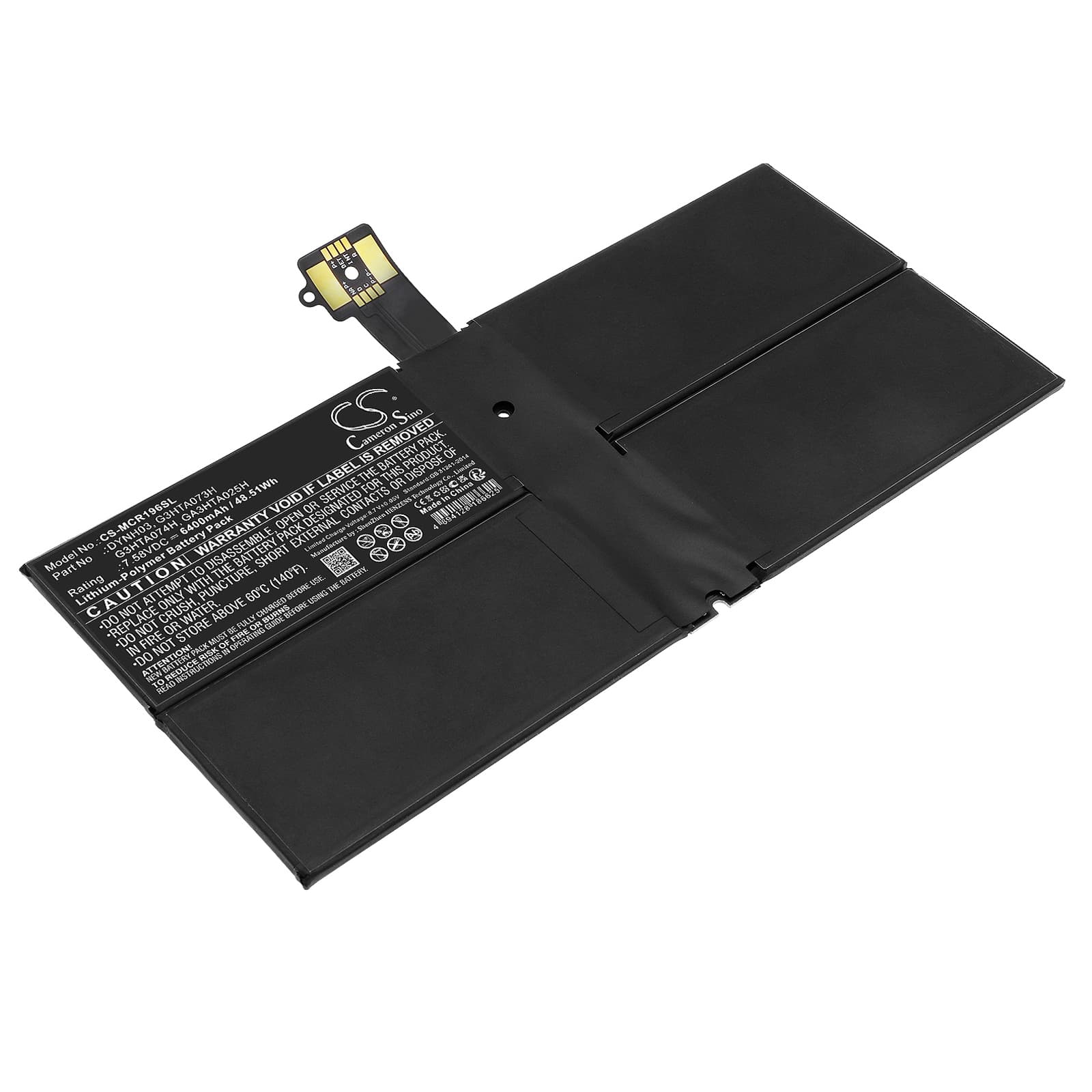 Replacement Battery for Microsoft Surface Pro 7 1960 - CS-MCR196SL-1.jpg