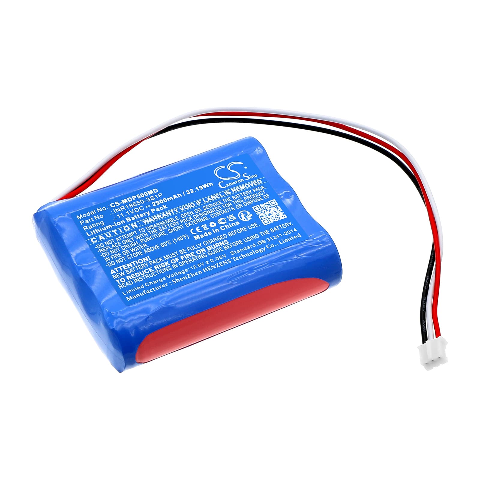 Replacement Battery for Medcaptain HP-30 Syringe Pump - CS-MDP500MD-1.jpg