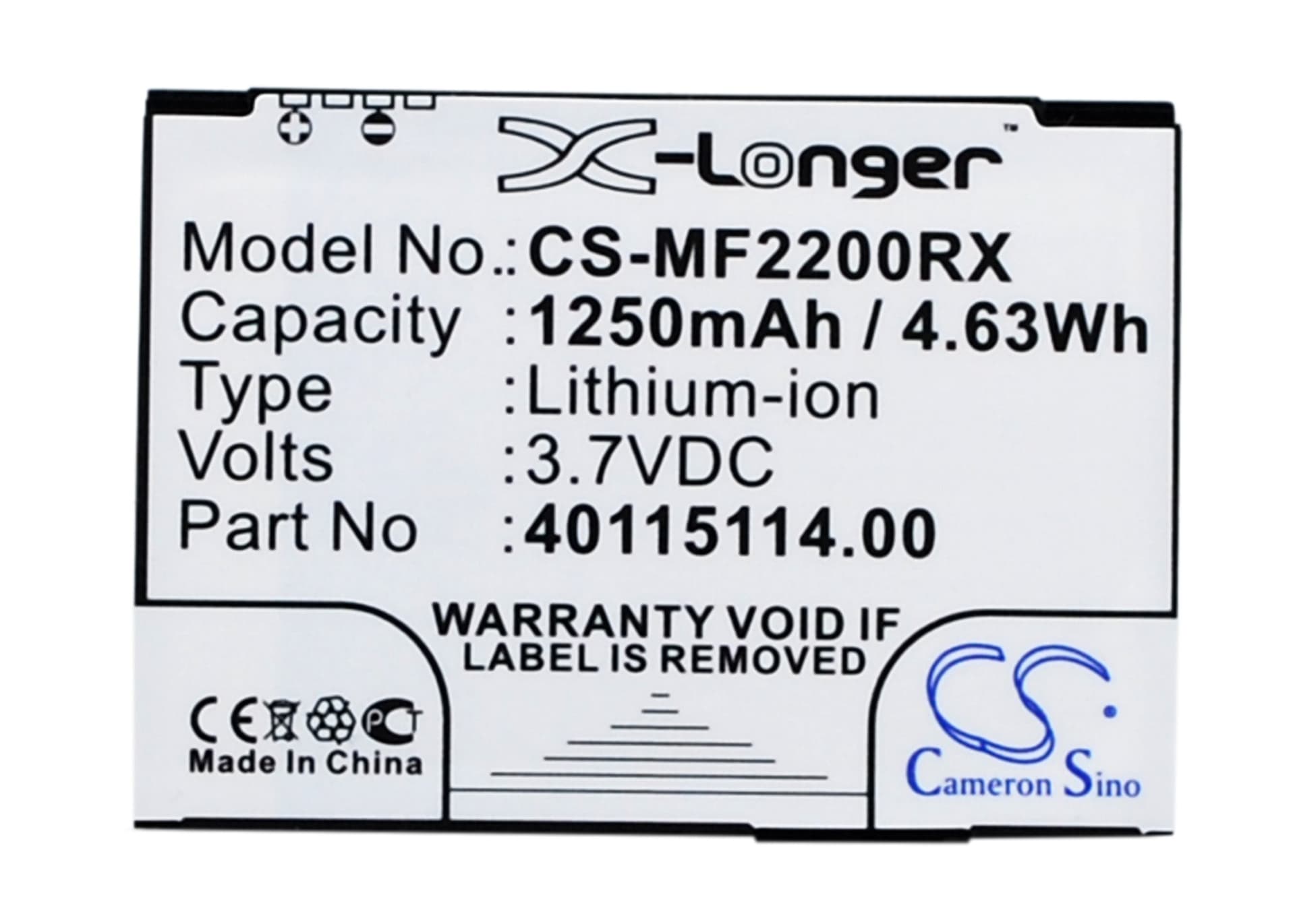Replacement Battery for Novatel Wireless MiFi2200 - CS-MF2200RX-1.jpg
